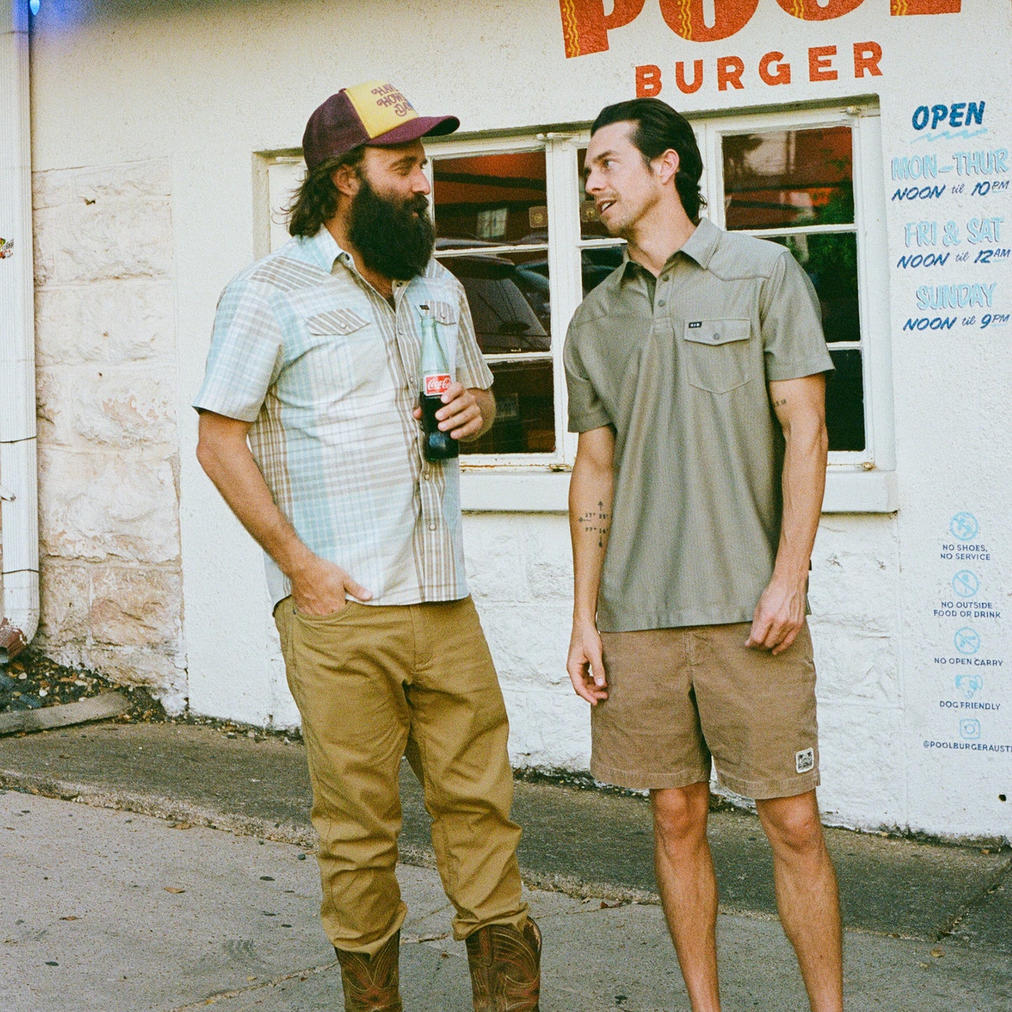 H Bar B Snapshirt - Cottage Plaid : Seafoam