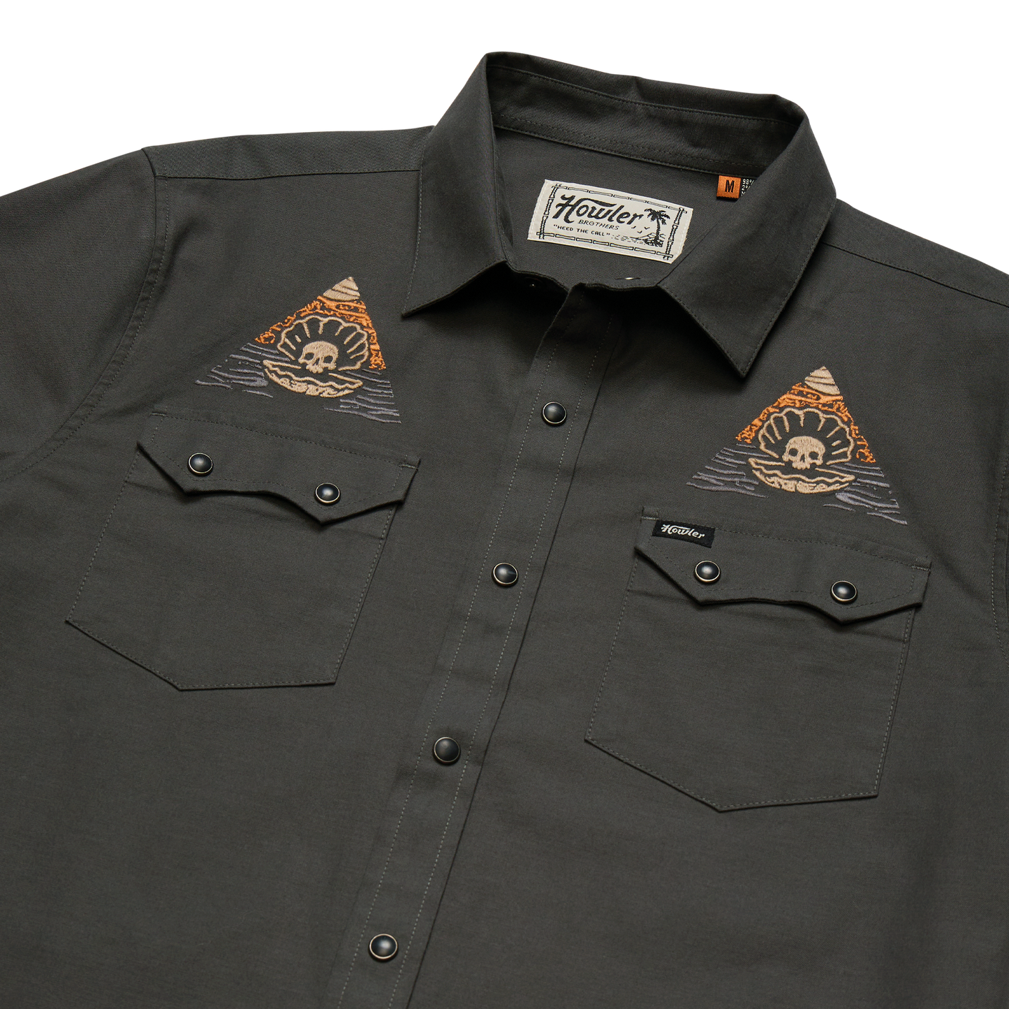 Bermuda Triangle Crosscut Deluxe Shortsleeve Shirt - Deadly Triad : Antique Black