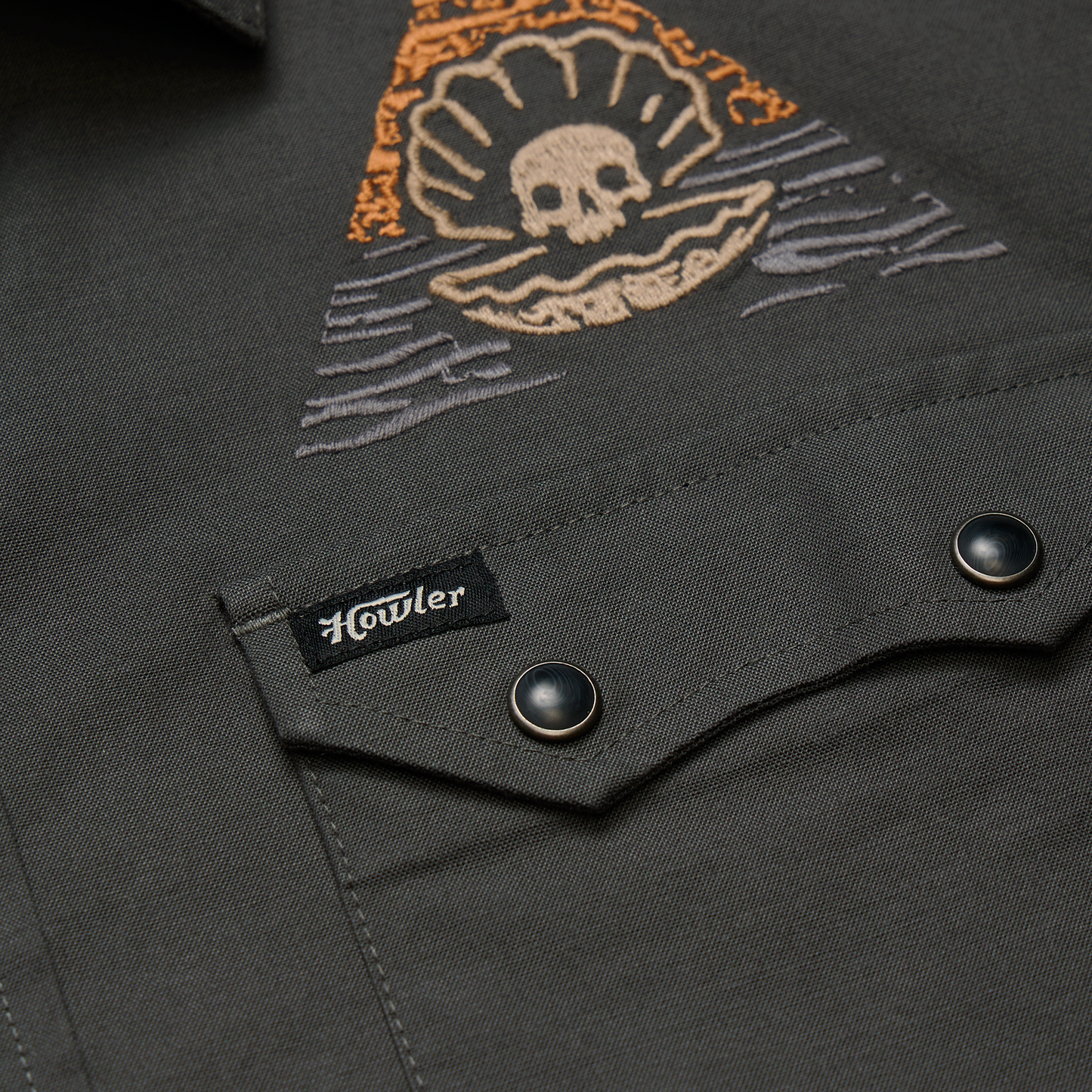 Bermuda Triangle Crosscut Deluxe Shortsleeve Shirt - Deadly Triad : Antique Black