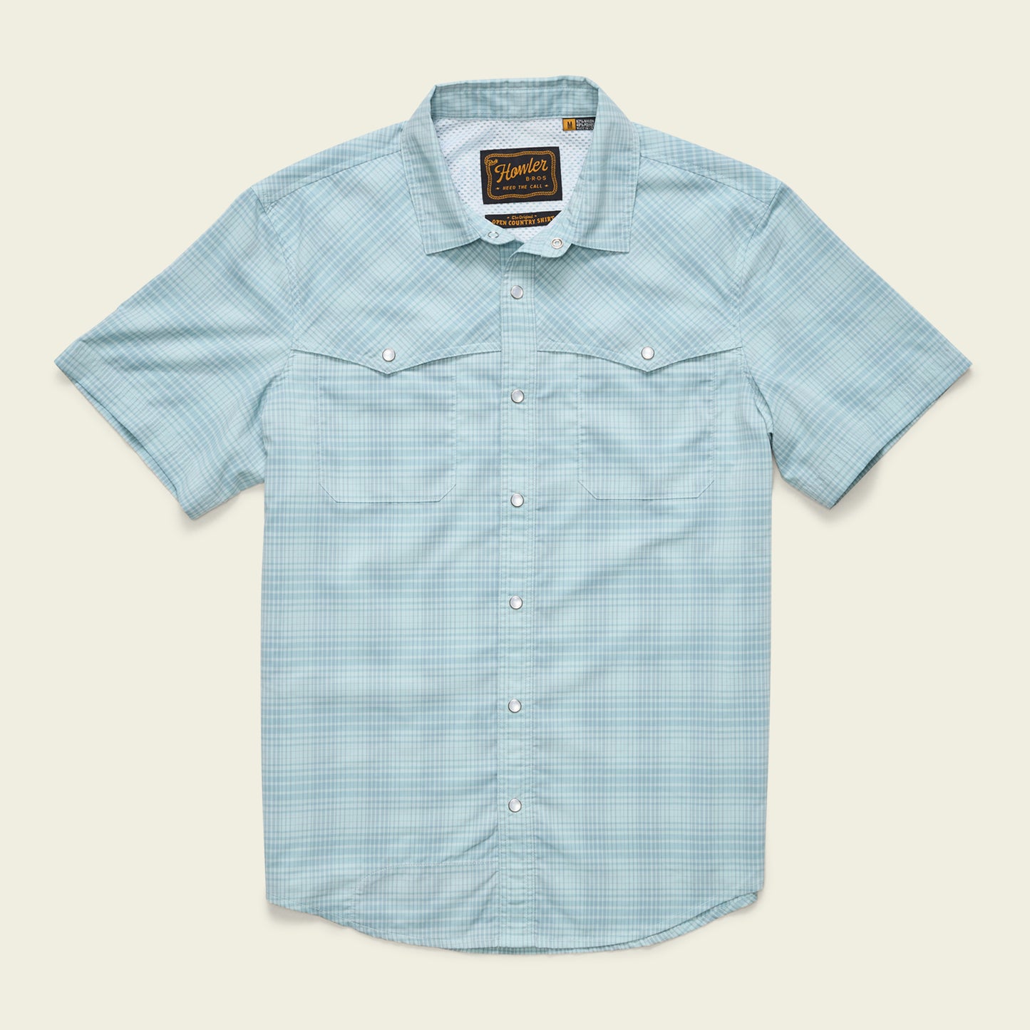 Open Country Tech Shirt - Coopers Plaid : Sterling Blue