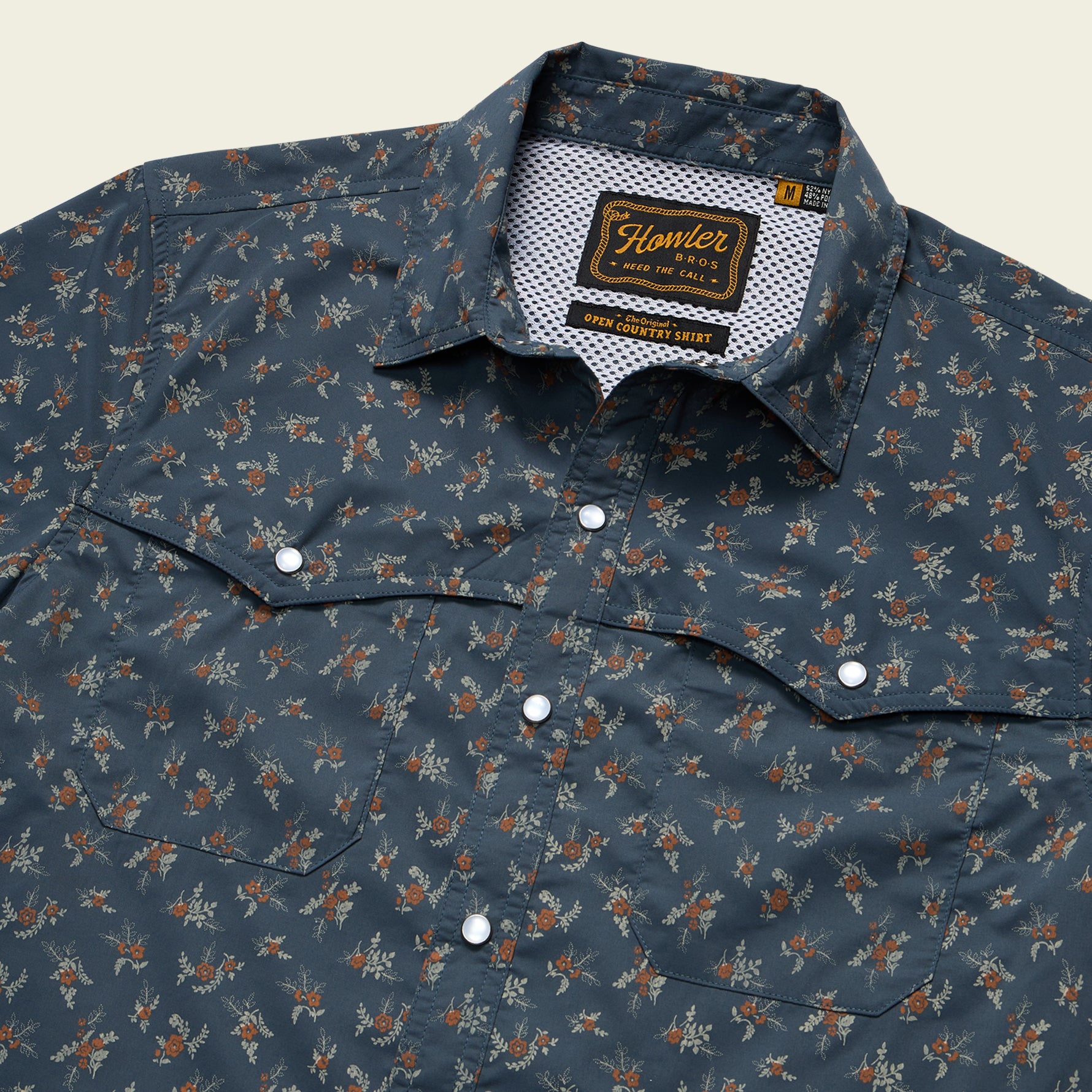 Open Country Tech Shirt - Rancher Floral : Dark Slate – HOWLER
