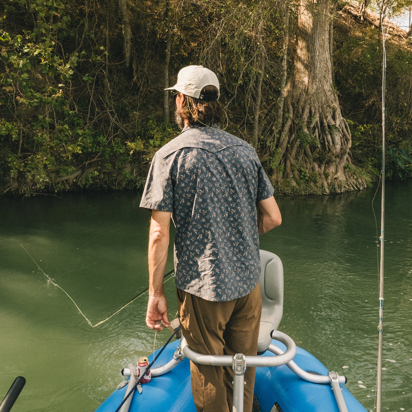 Open Country Tech Shirt - Rancher Floral : Dark Slate