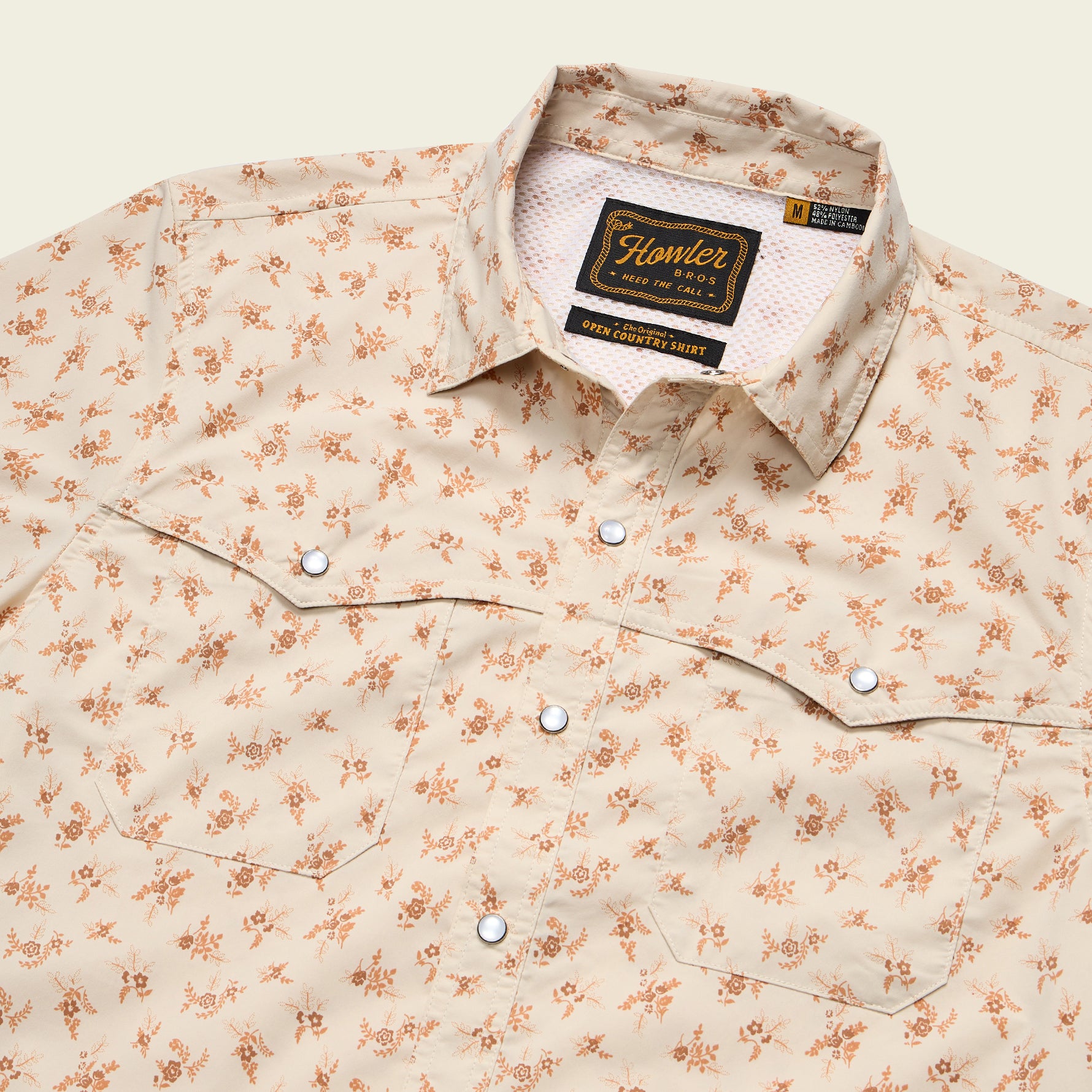 Open Country Tech Shirt - Rancher Floral : Sand – HOWLER BROTHERS