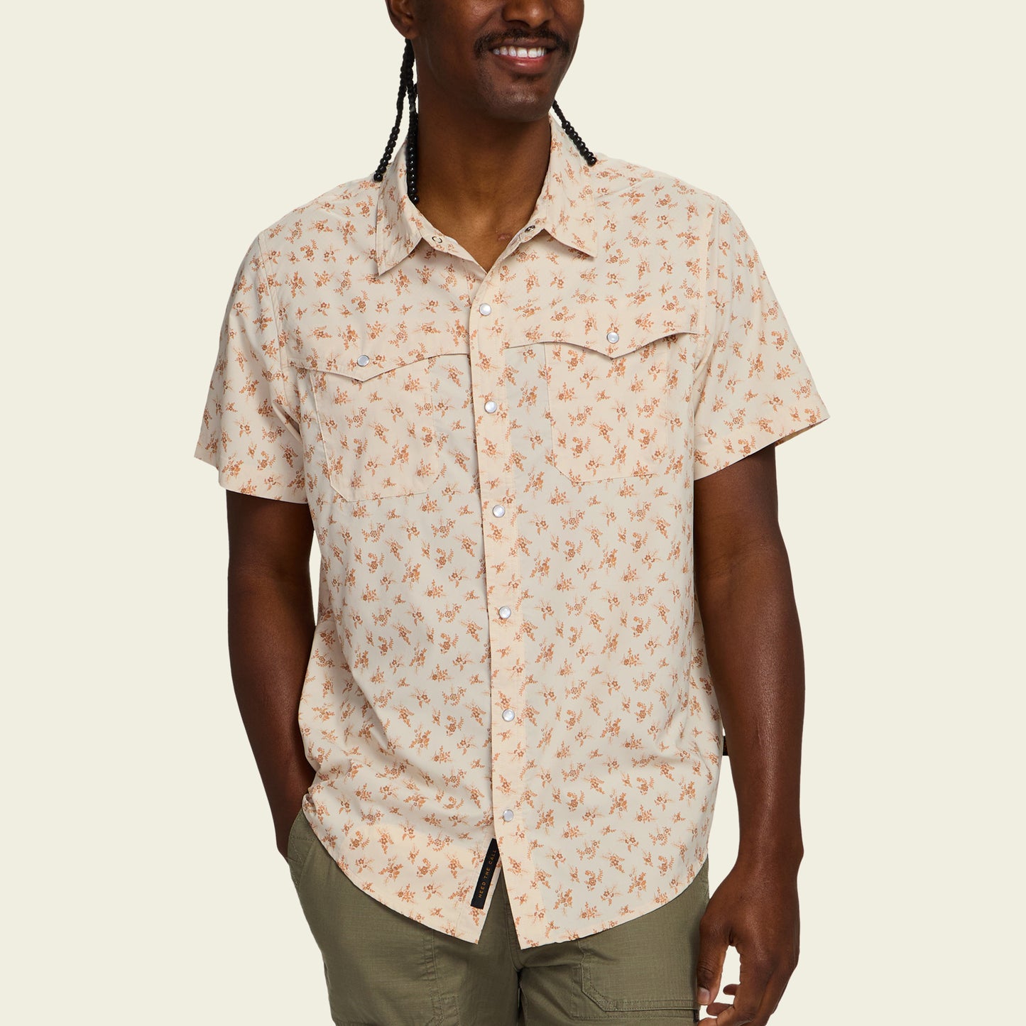 Open Country Tech Shirt - Rancher Floral : Sand