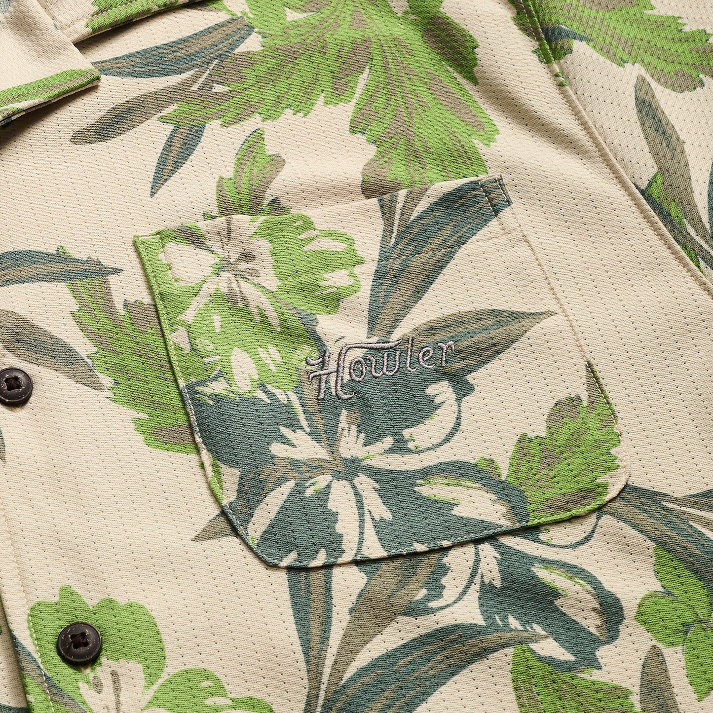 Palapa Tech Shirt - Flagler Floral : Off White