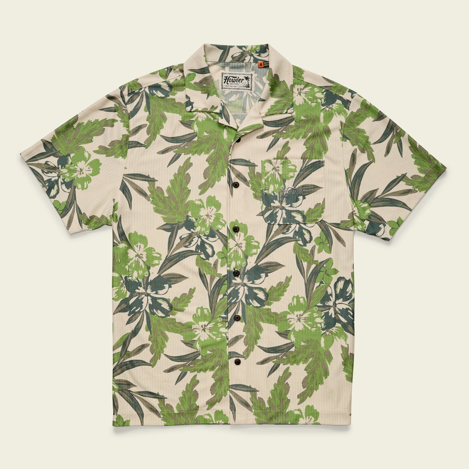 Palapa Tech Shirt - Flagler Floral : Off White