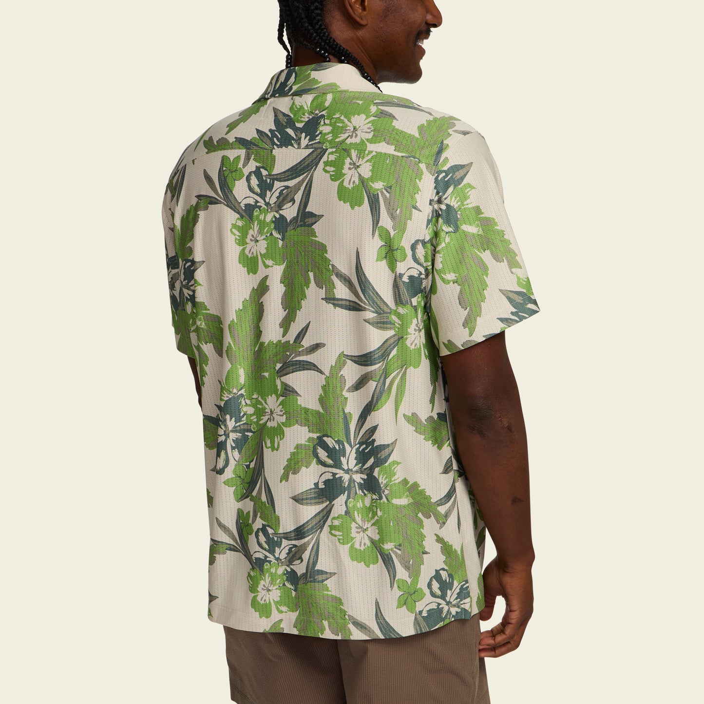 Palapa Tech Shirt - Flagler Floral : Off White