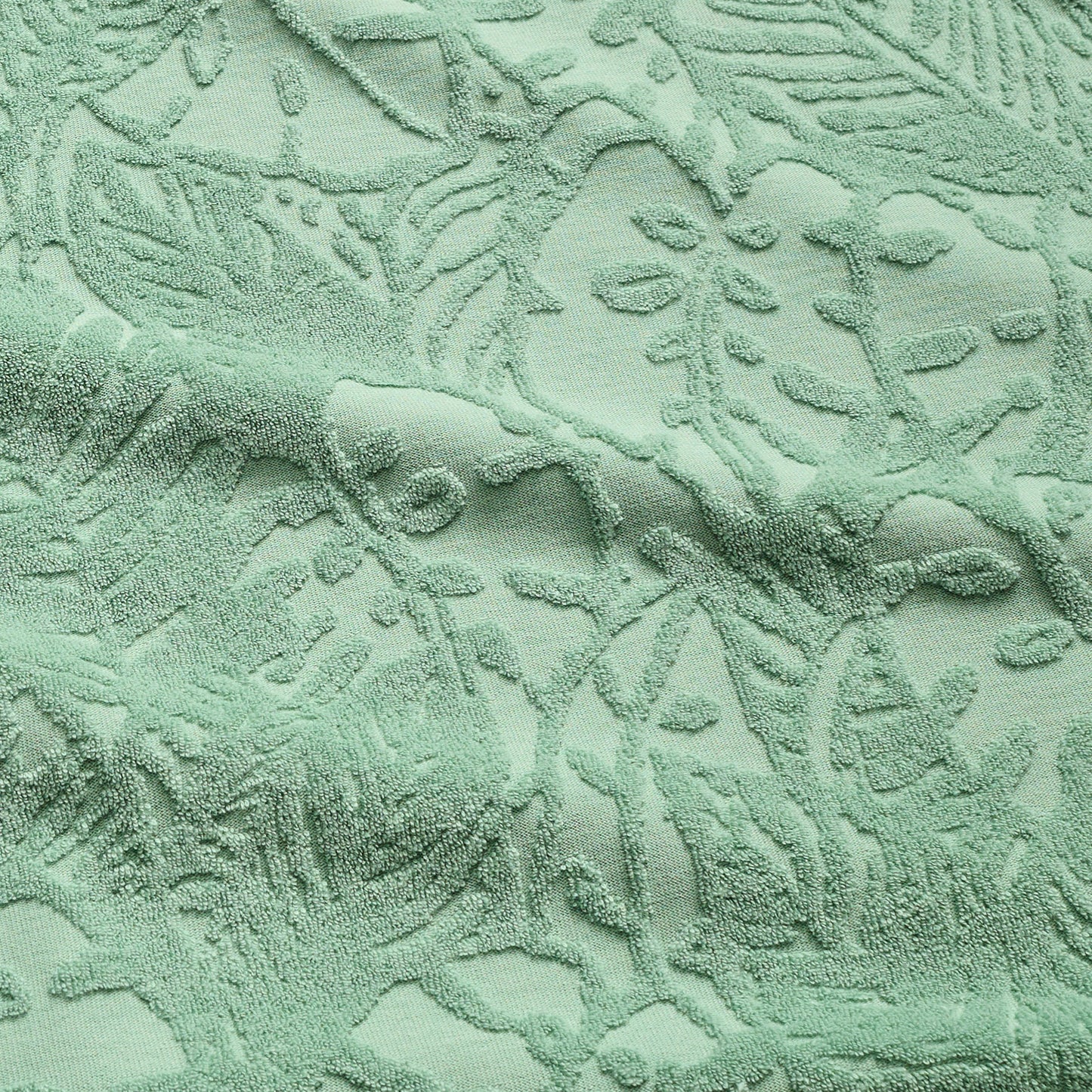 Plusherman Terry Polo - Leafy Lithographs : Minty