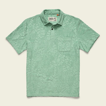 Plusherman Terry Polo - Leafy Lithographs : Minty
