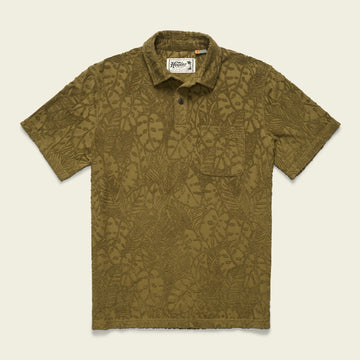 Plusherman Terry Polo - Leafy Lithographs : Minty