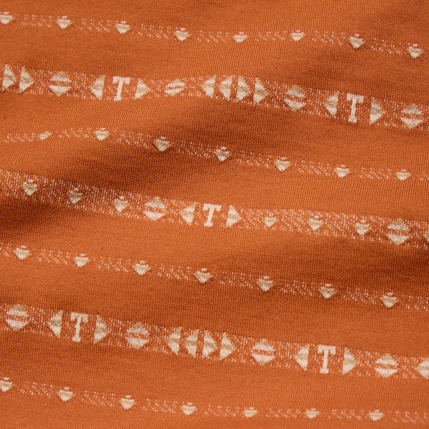 Texas Longhorns Ranchero Jacquard Polo - Tejas Jacquard : Burnt Orange