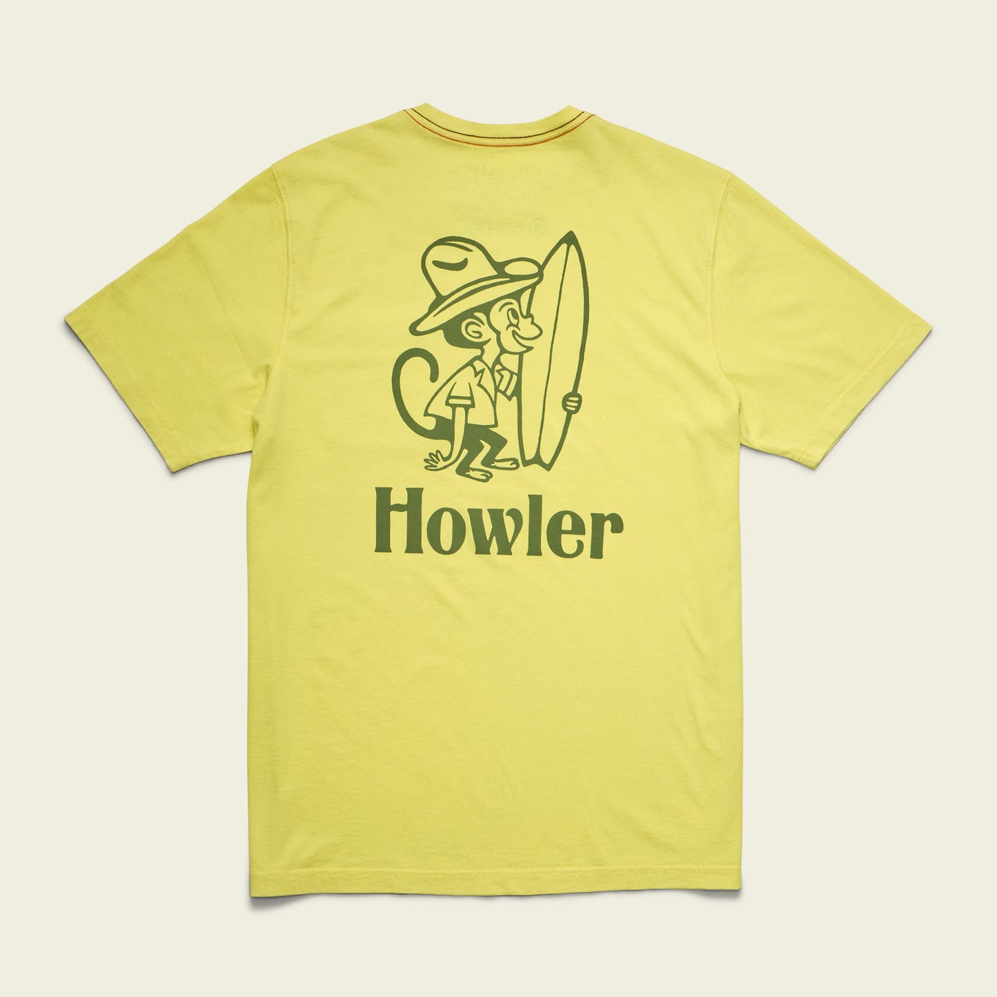 El Monito Cotton Pocket T-Shirt - Chartreuse