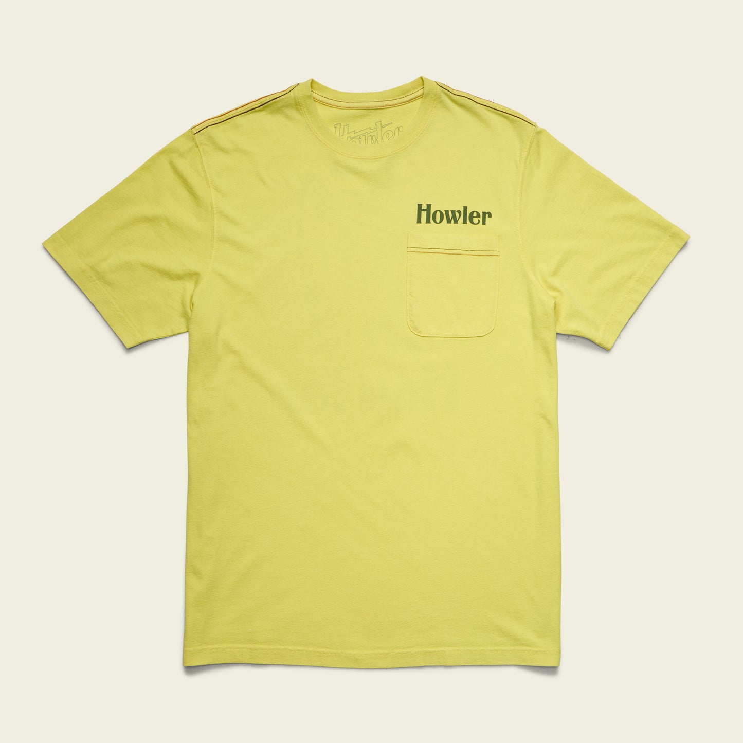 El Monito Cotton Pocket T-Shirt - Chartreuse