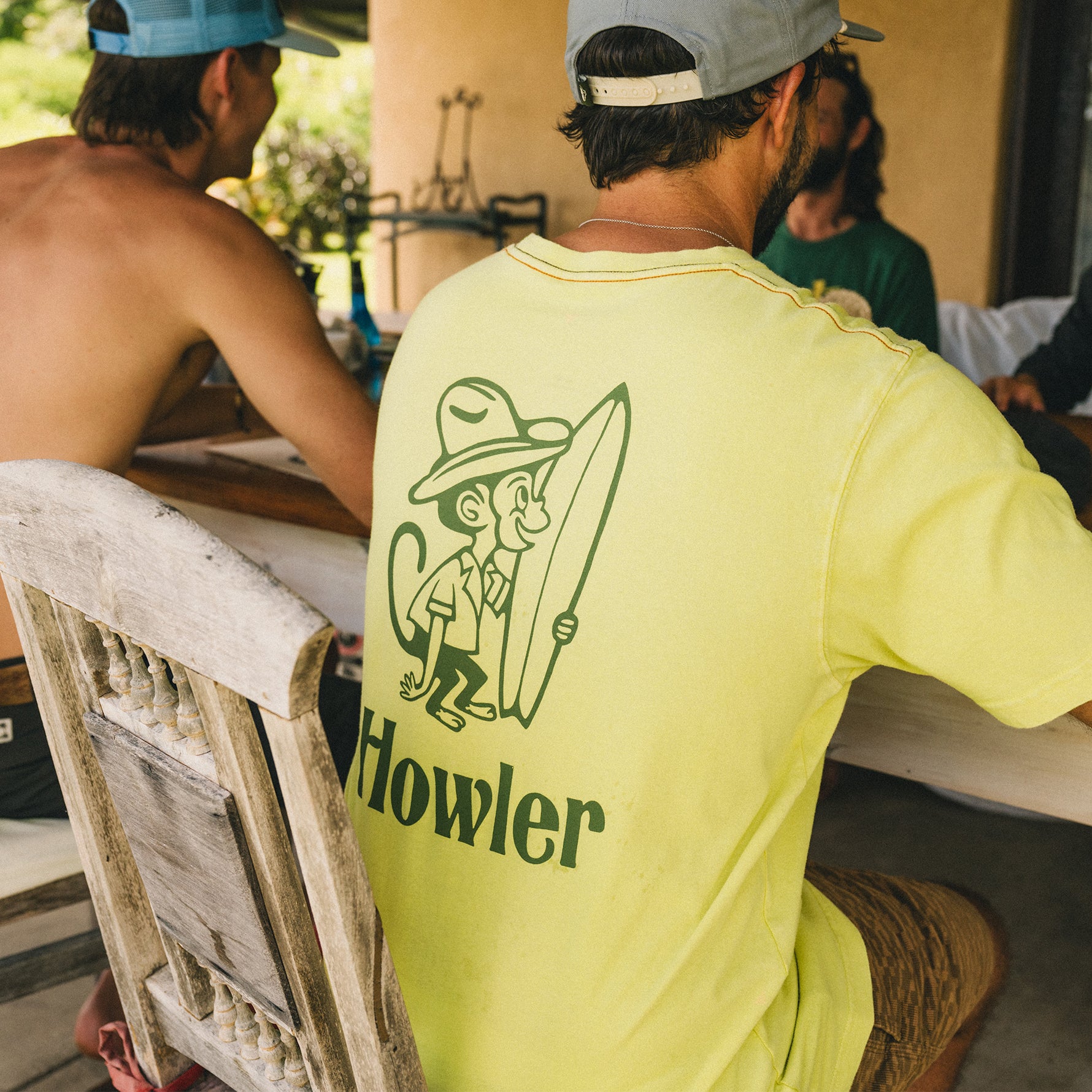 El Monito Cotton Pocket T-Shirt - Chartreuse – HOWLER BROTHERS