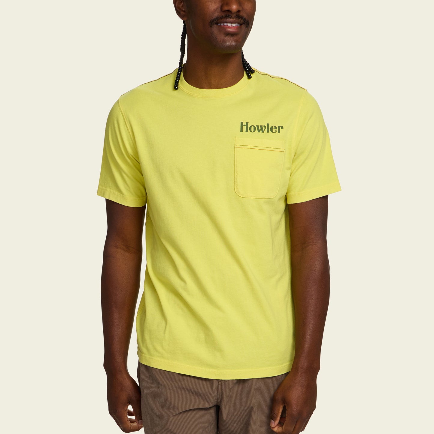 El Monito Cotton Pocket T-Shirt - Chartreuse