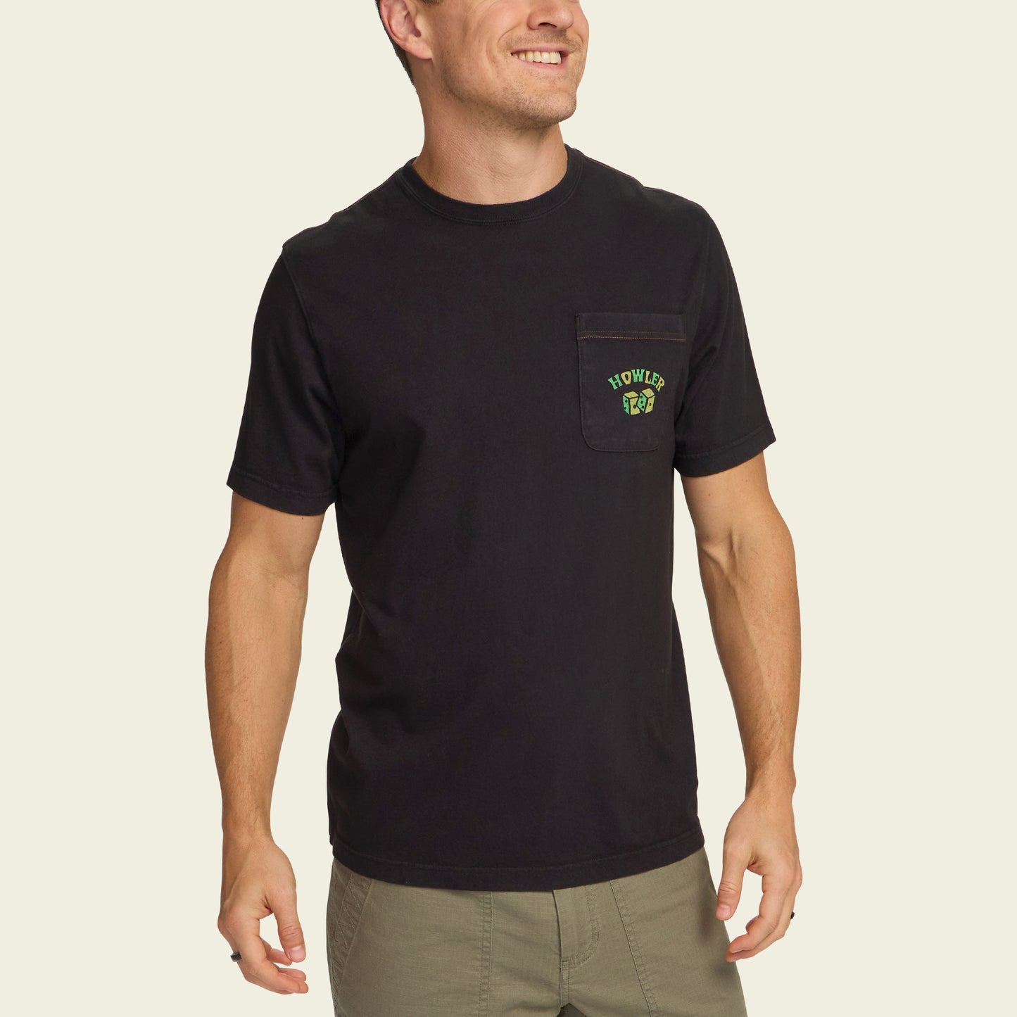 Slithering Gators Cotton Pocket T-Shirt - Black