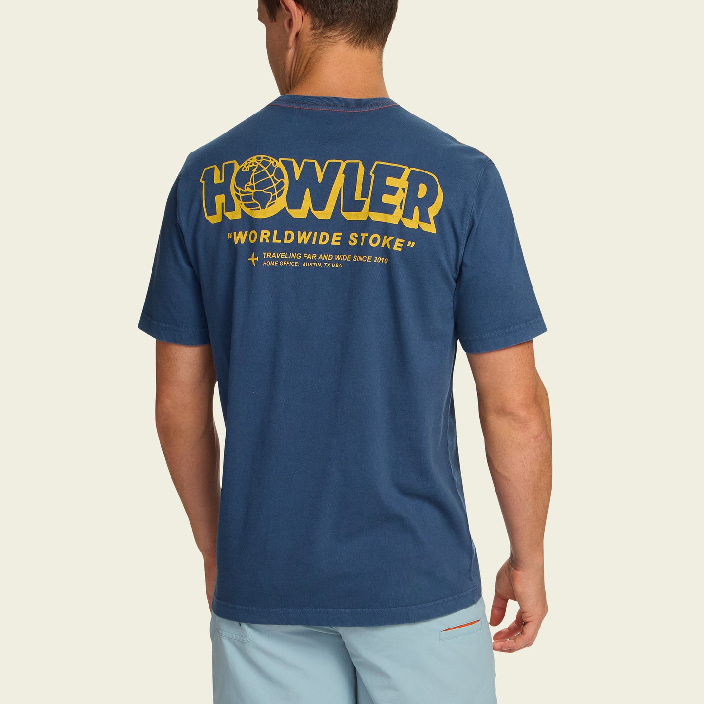 Worldwide Stoke Cotton Pocket T-Shirt - Key Largo