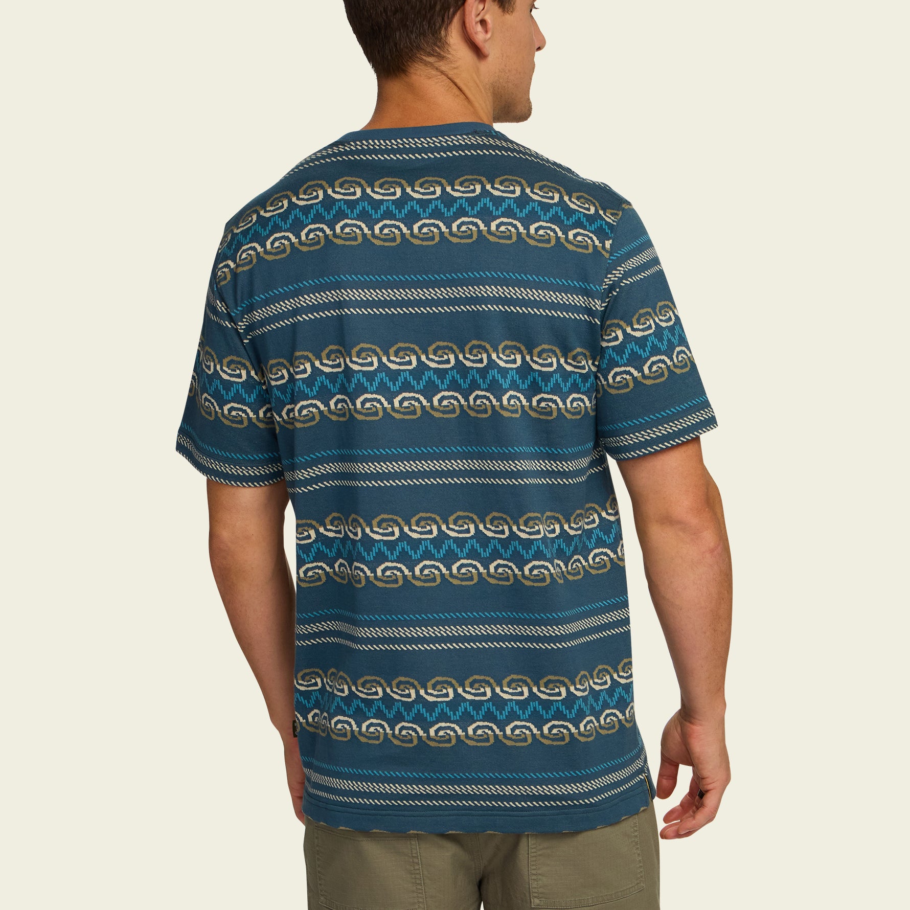 【MODERNIF】Vinci Dangara Collar Knit Jacquard T - Zicatela : Petrol – HOWLER BROTHERS