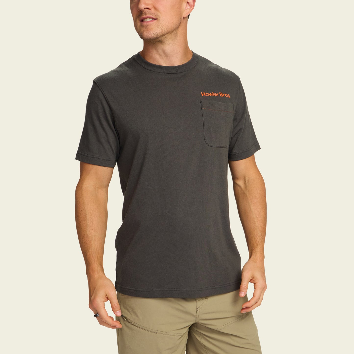 Pelican Postage Pocket T-Shirt - Antique Black