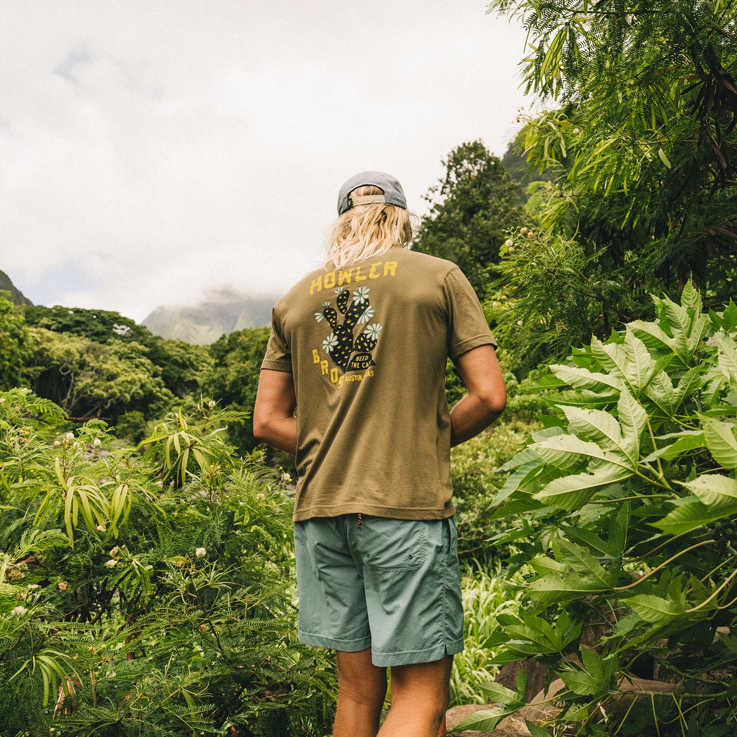 Prickly Pear Pocket T-Shirt - Ivy Green