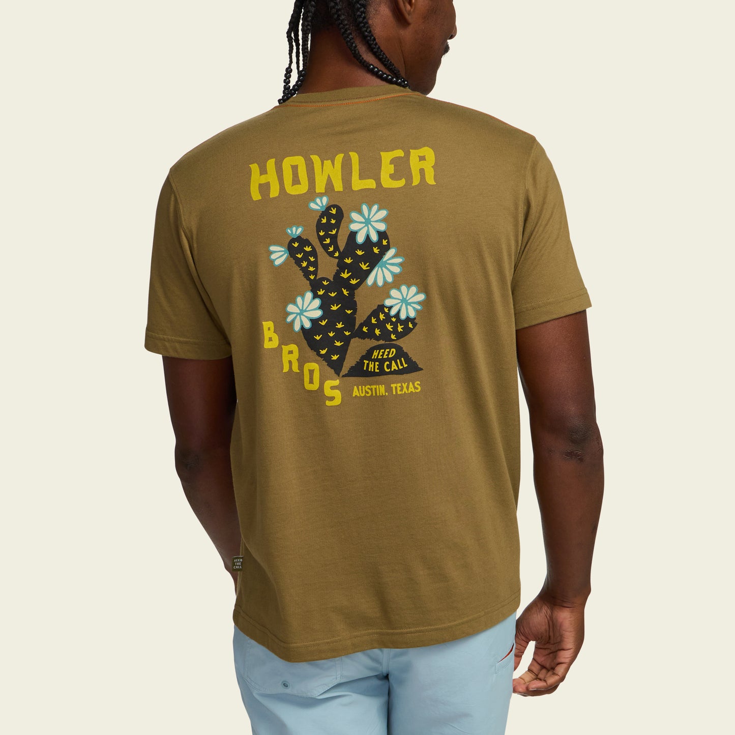 Prickly Pear Pocket T-Shirt - Ivy Green