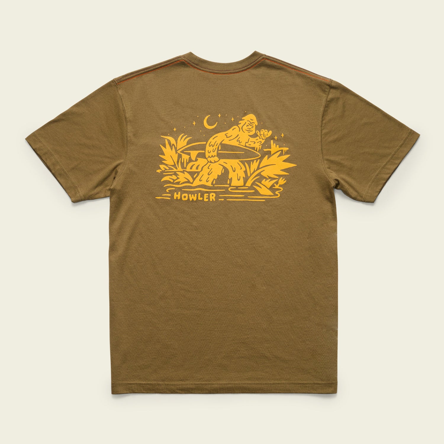 Squatch Rider Pocket T-Shirt - Ivy Green