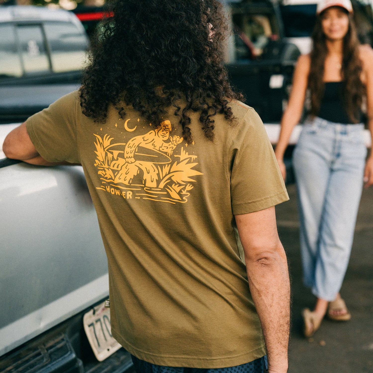 Squatch Rider Pocket T-Shirt - Ivy Green