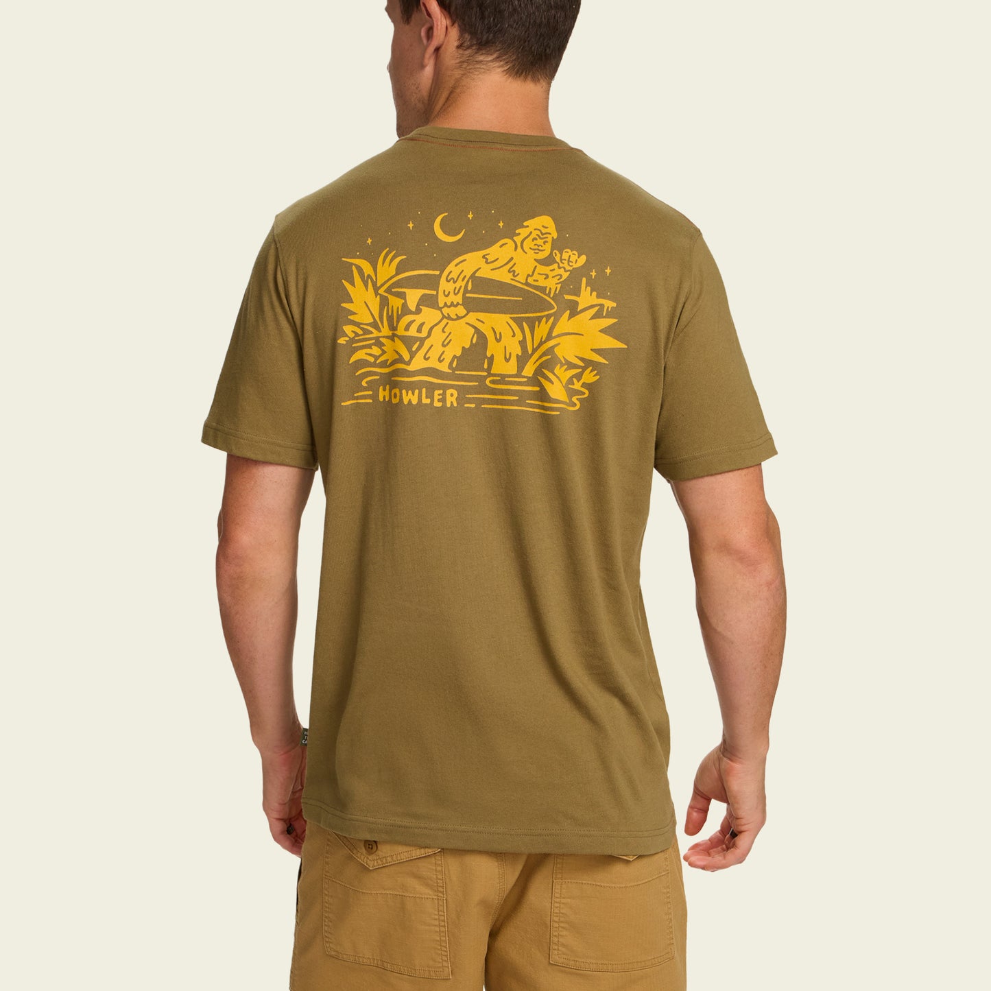 Squatch Rider Pocket T-Shirt - Ivy Green