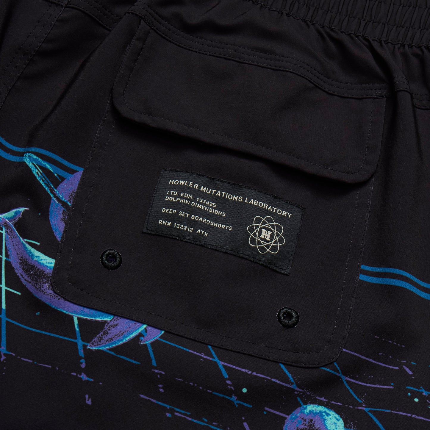 Dolphin Dimensions Deep Set Boardshorts - Black