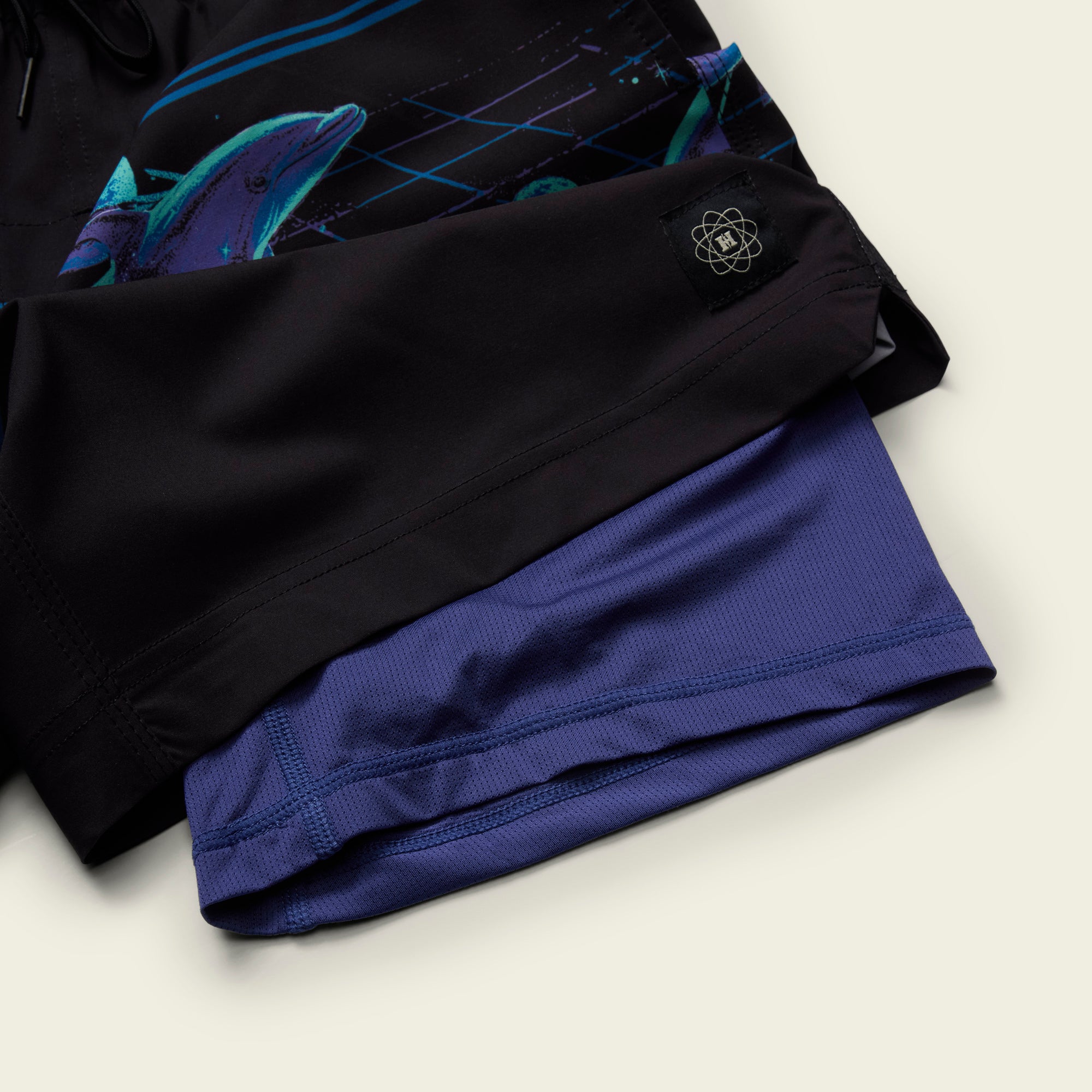 Dolphin Dimensions Deep Set Boardshorts - Black – HOWLER BROTHERS