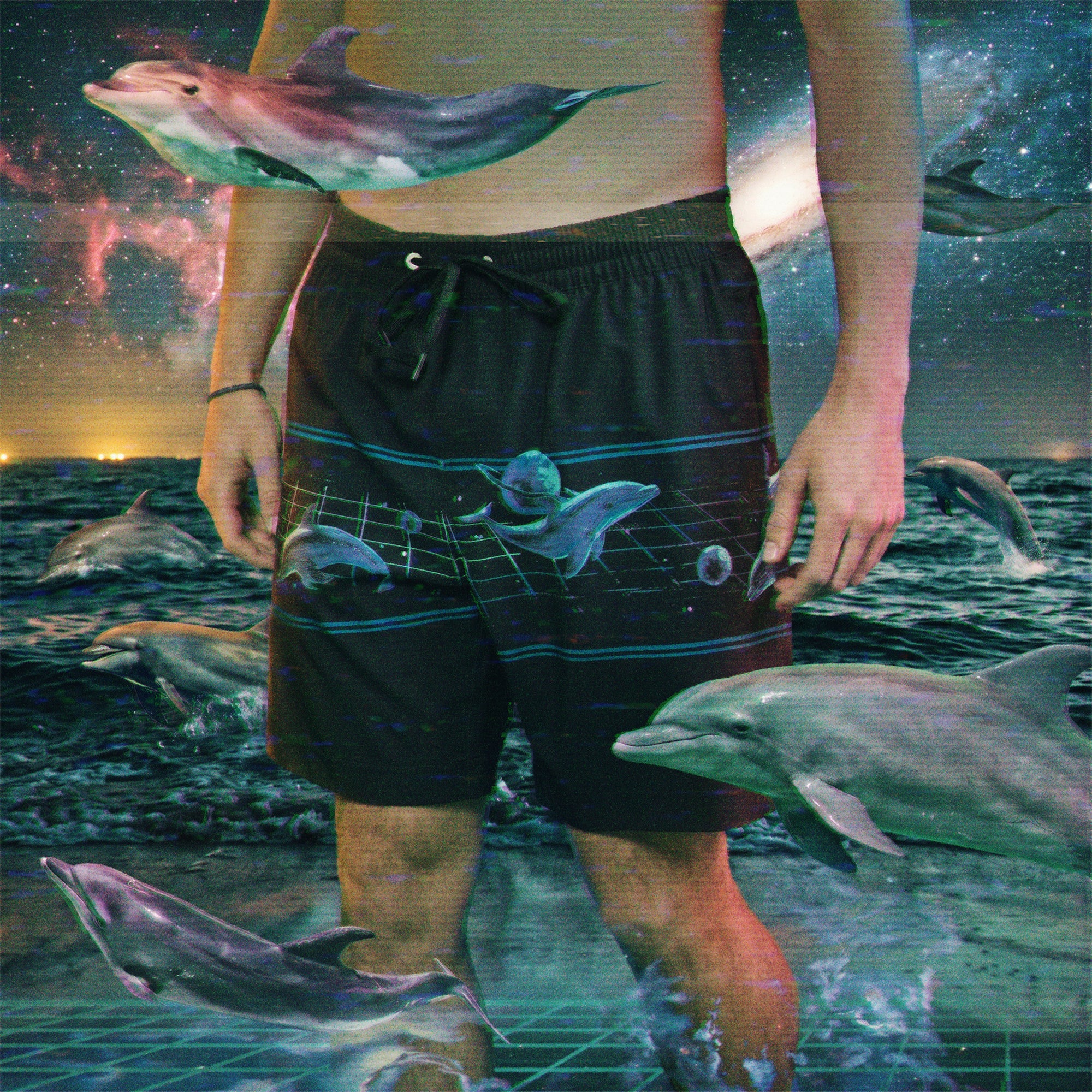 Dolphin Dimensions Deep Set Boardshorts - Black – HOWLER BROTHERS