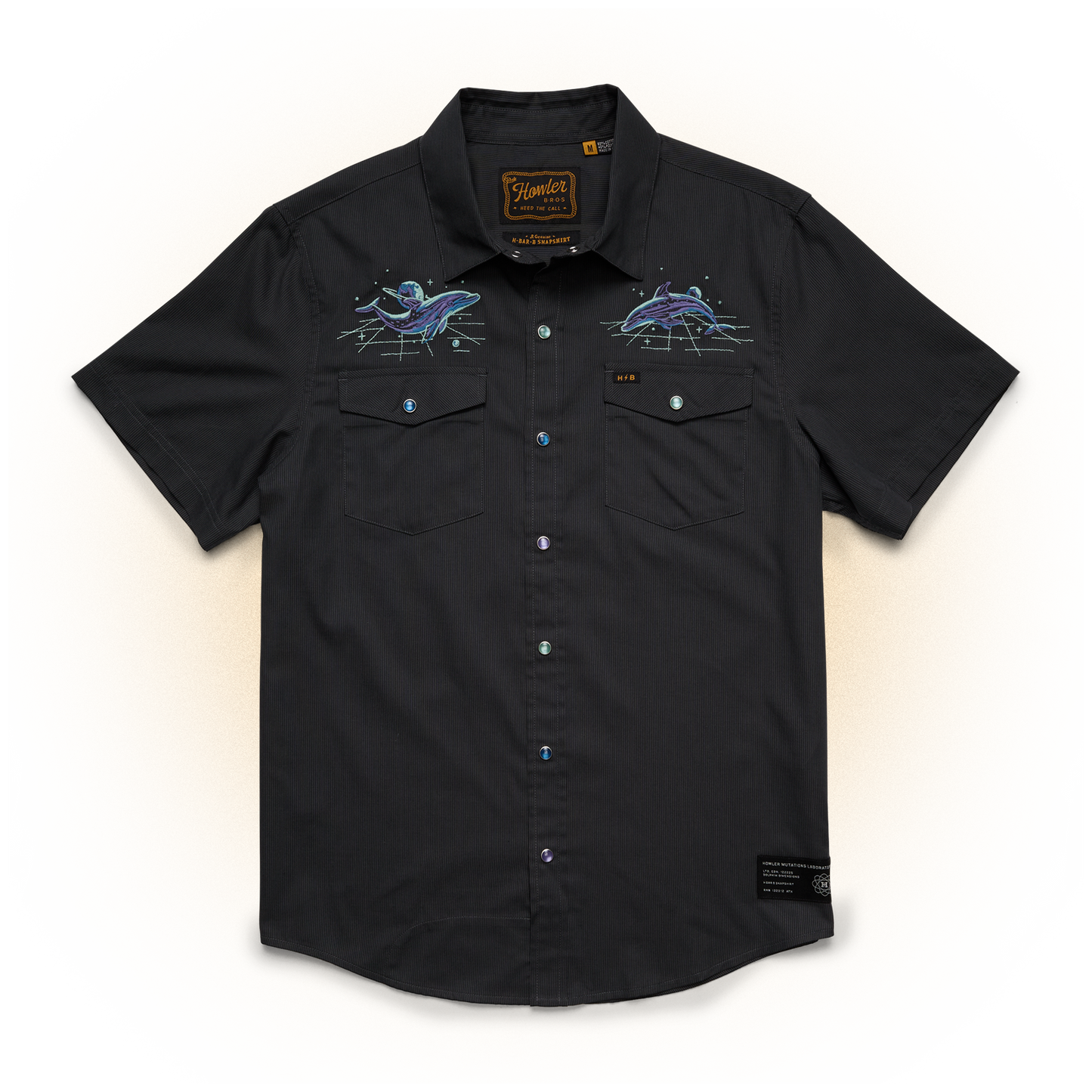 Dolphin Dimensions H Bar B Snapshirt - Antique Black