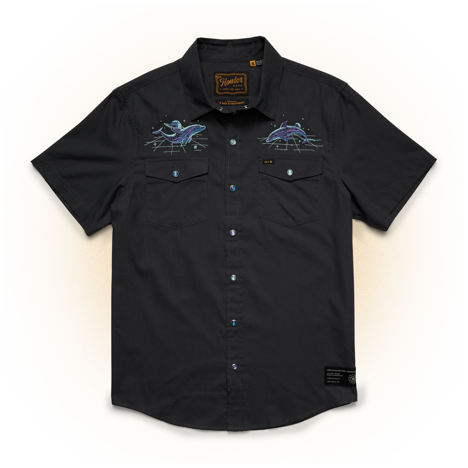 Dolphin Dimensions H Bar B Snapshirt - Antique Black
