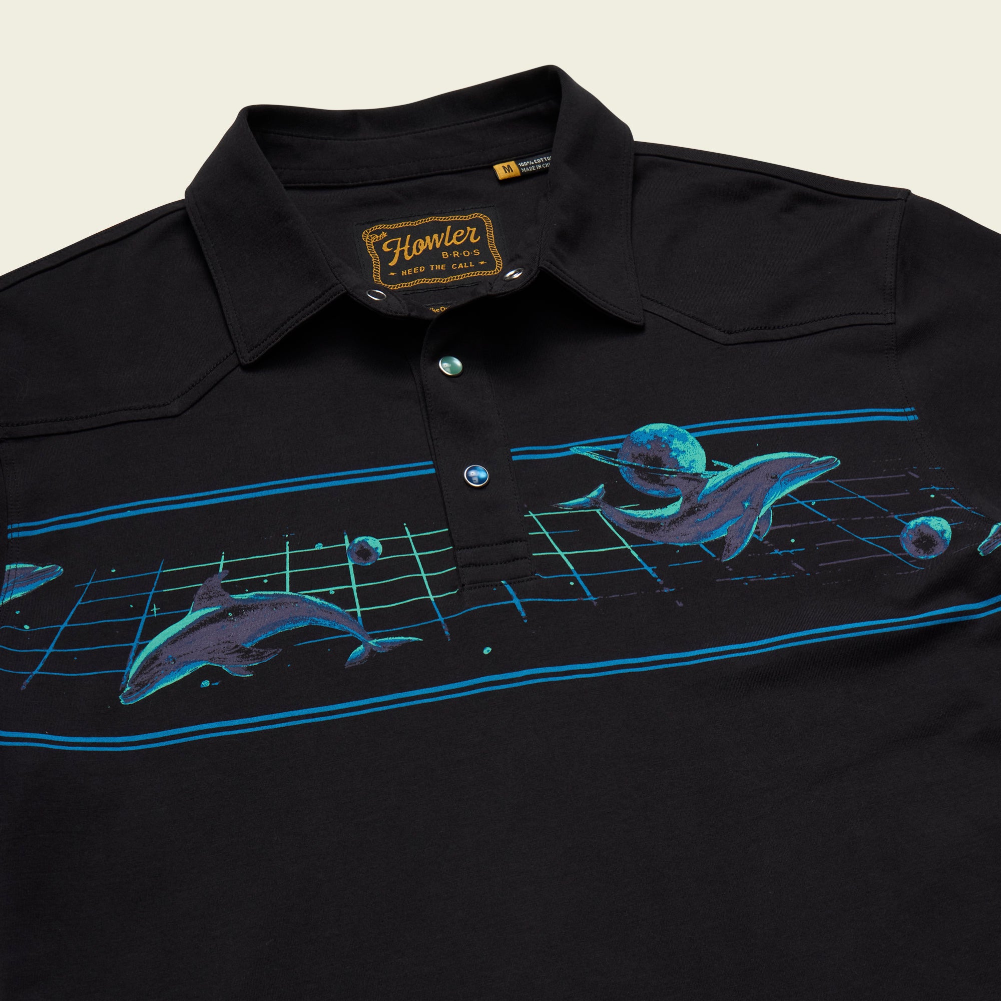 Dolphin Dimensions Ranchero Polo - Antique Black – HOWLER BROTHERS
