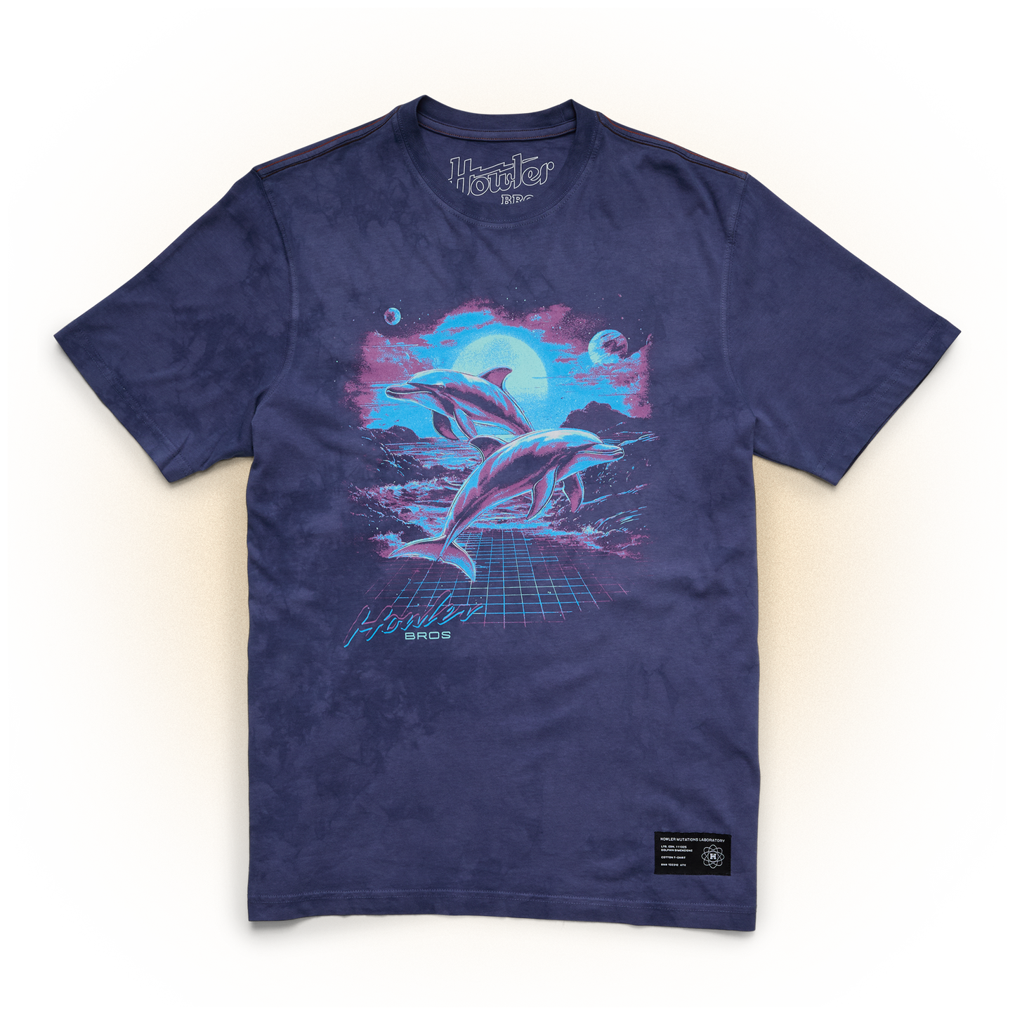 Dolphin Dimensions Cotton T-Shirt - Tidal Tie-Dye