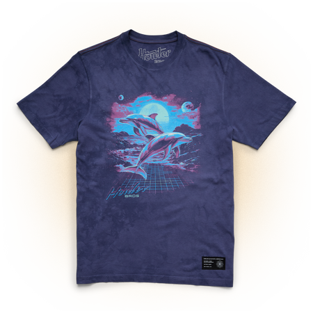 Dolphin Dimensions Cotton T-Shirt - Tidal Tie-Dye – HOWLER BROTHERS