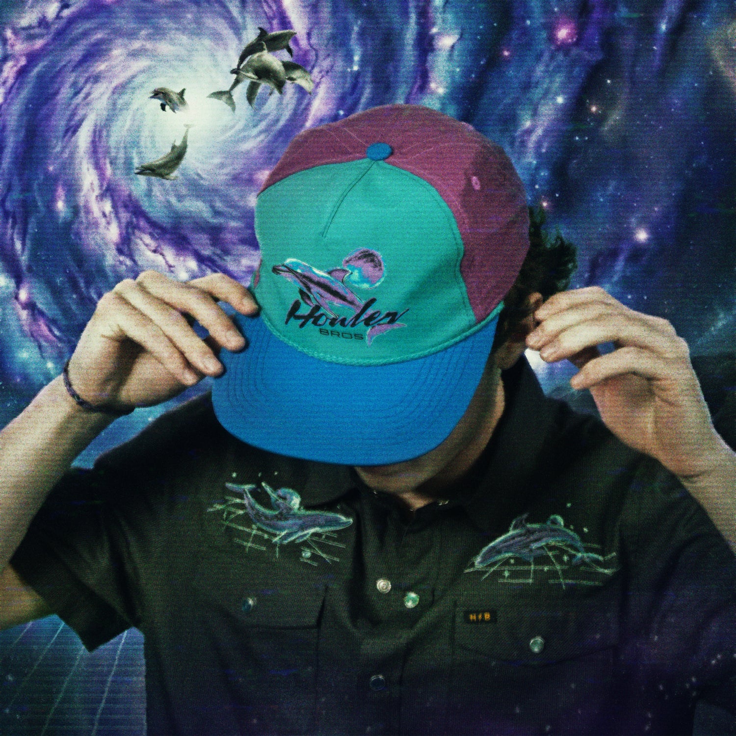 Dolphin Dimensions Snapback - Vaporwave