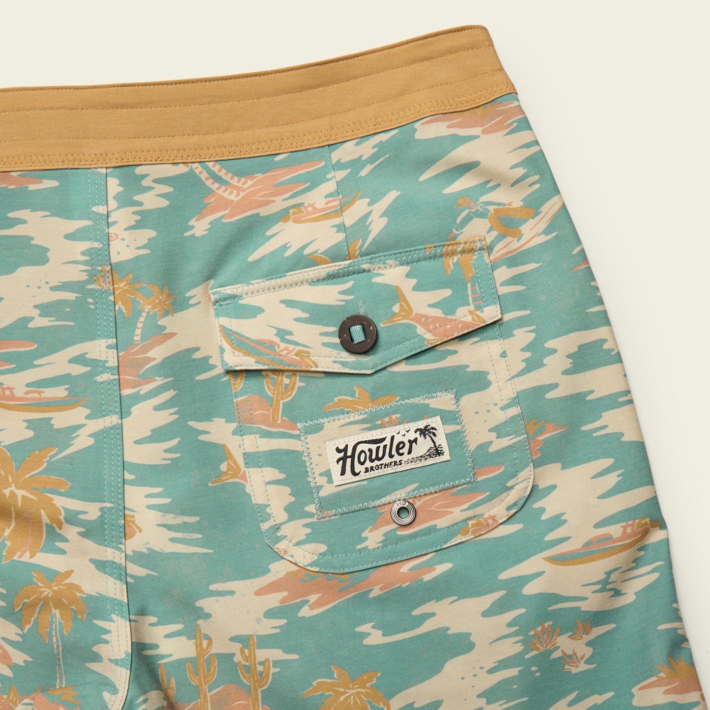 Bruja Boardshorts 18.5" - Dreamland : Seafoam