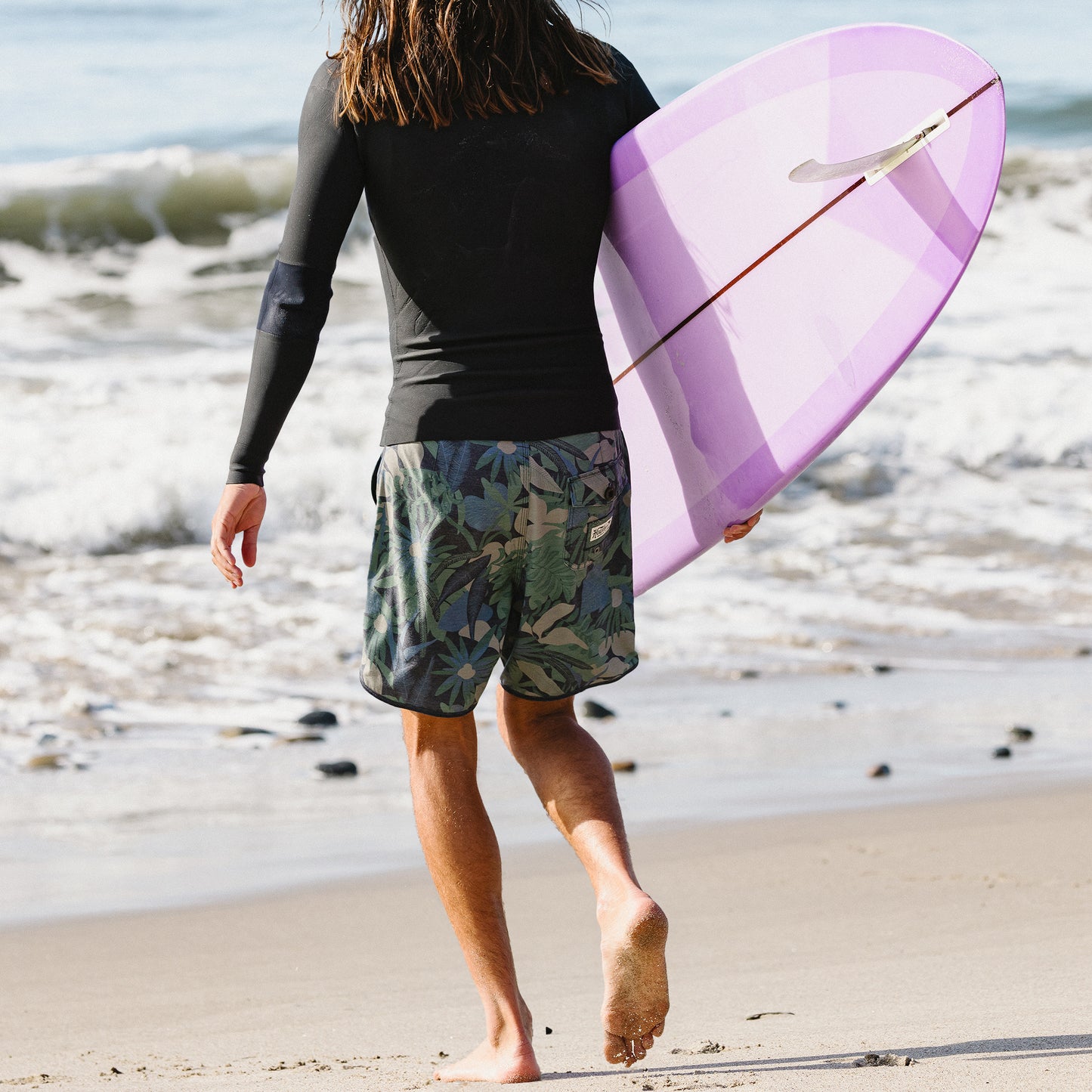 Bruja Boardshorts 18.5" - Tropical Dimension : Antique Black