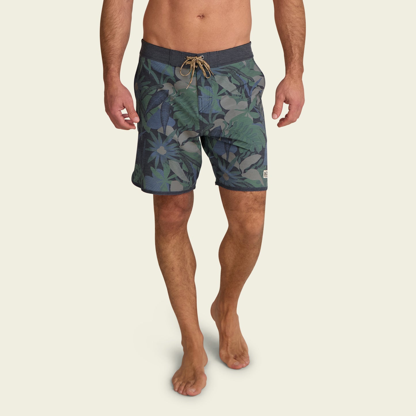 Bruja Boardshorts 18.5" - Tropical Dimension : Antique Black