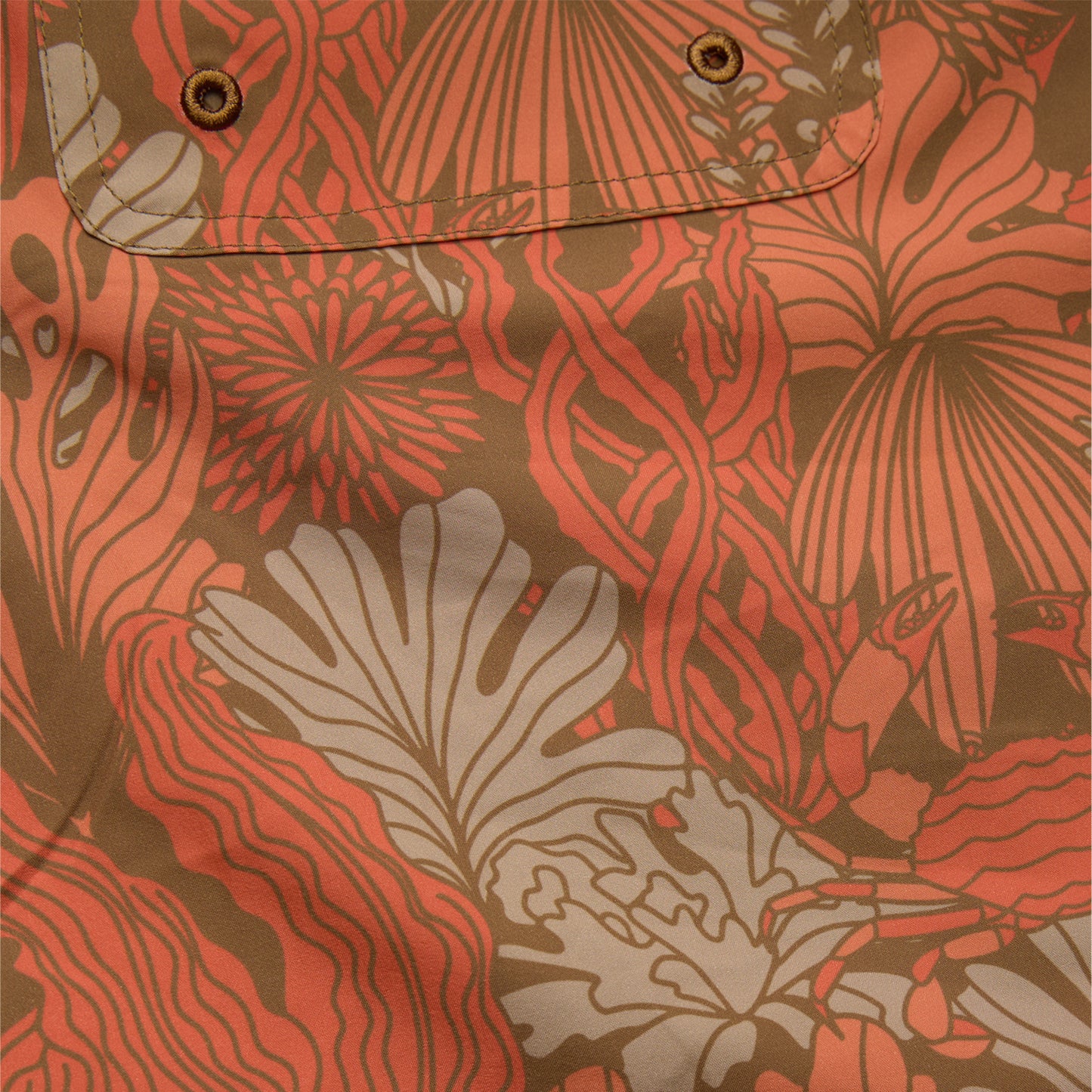 Deep Set Boardshorts - Reef Madness : Tangerine