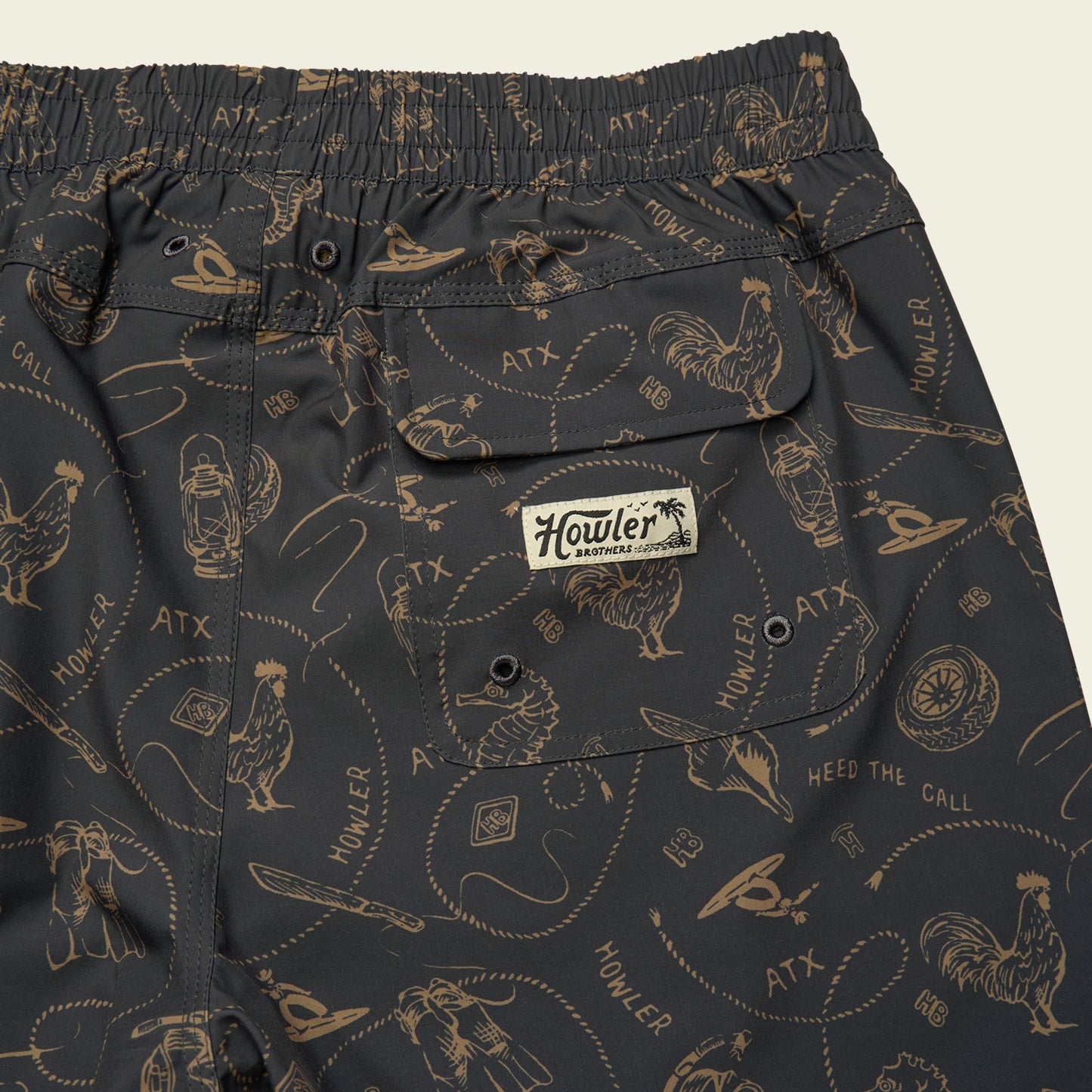 Deep Set Boardshorts - Sea Rodeo : Antique Black