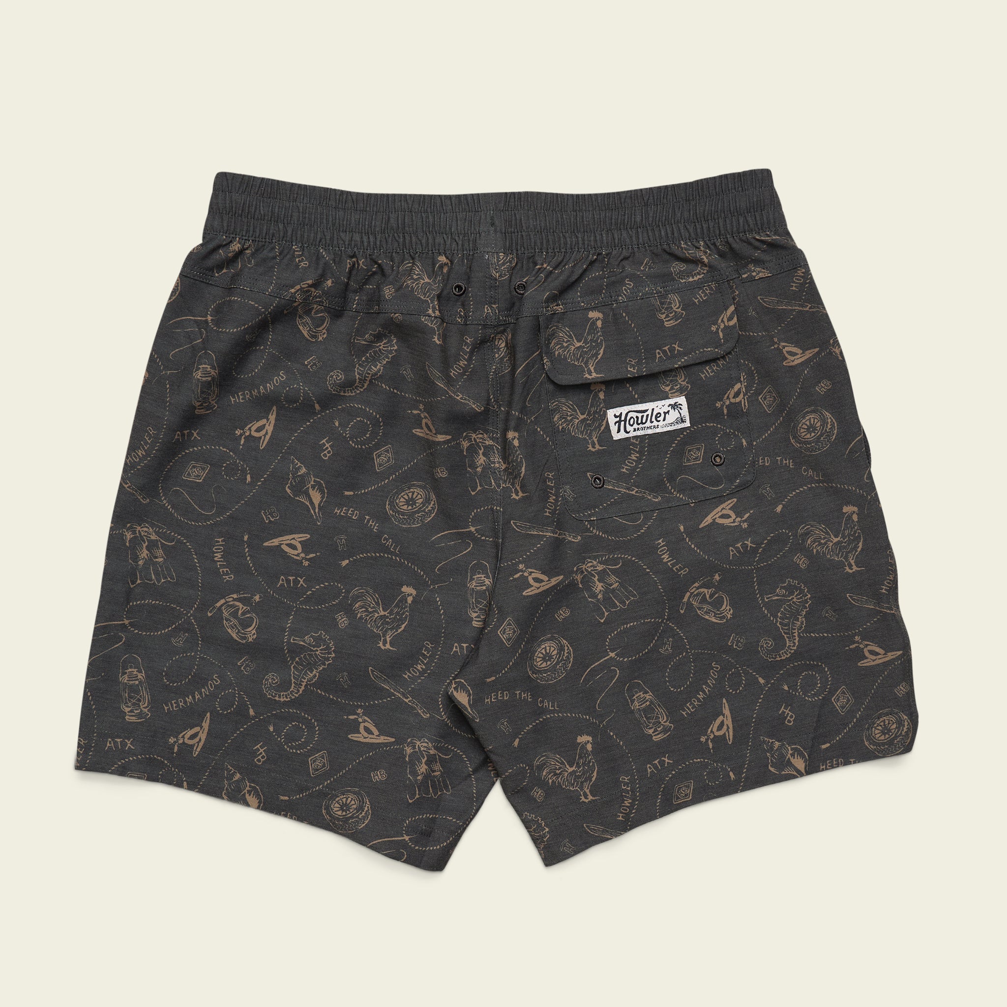 Deep Set Boardshorts - Sea Rodeo : Antique Black – HOWLER BROTHERS
