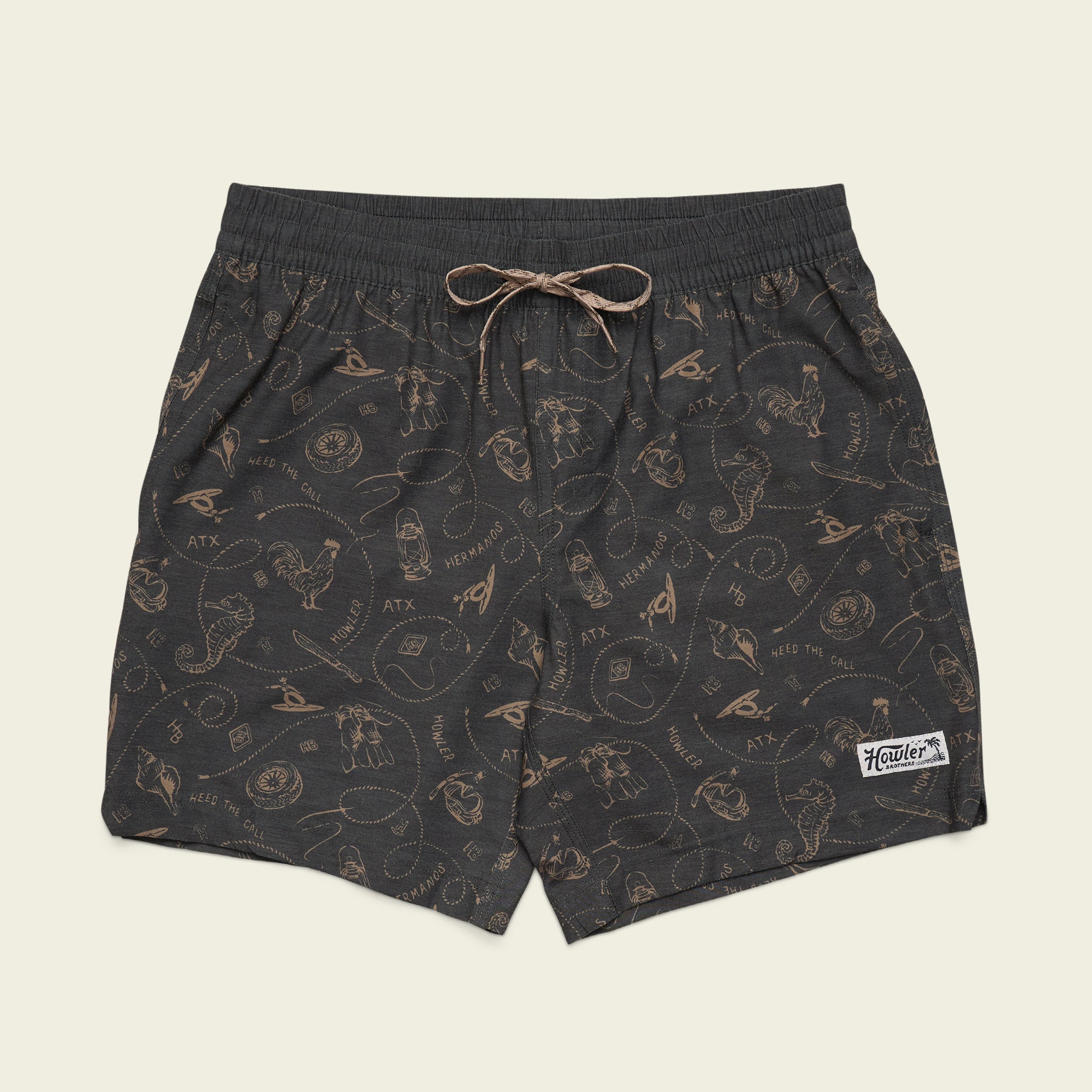 Deep Set Boardshorts - Sea Rodeo : Antique Black – HOWLER BROTHERS
