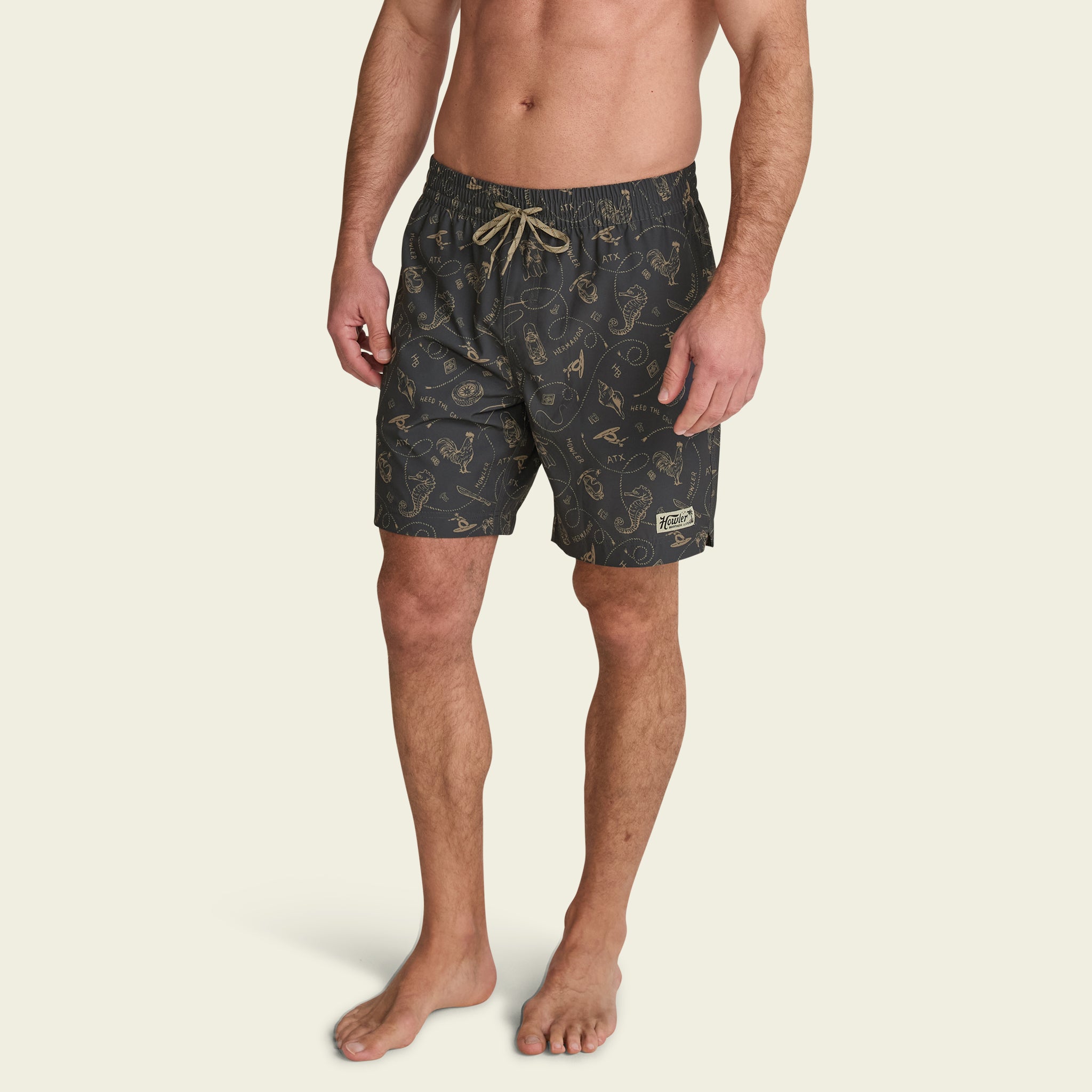 Deep Set Boardshorts - Sea Rodeo : Antique Black – HOWLER BROTHERS