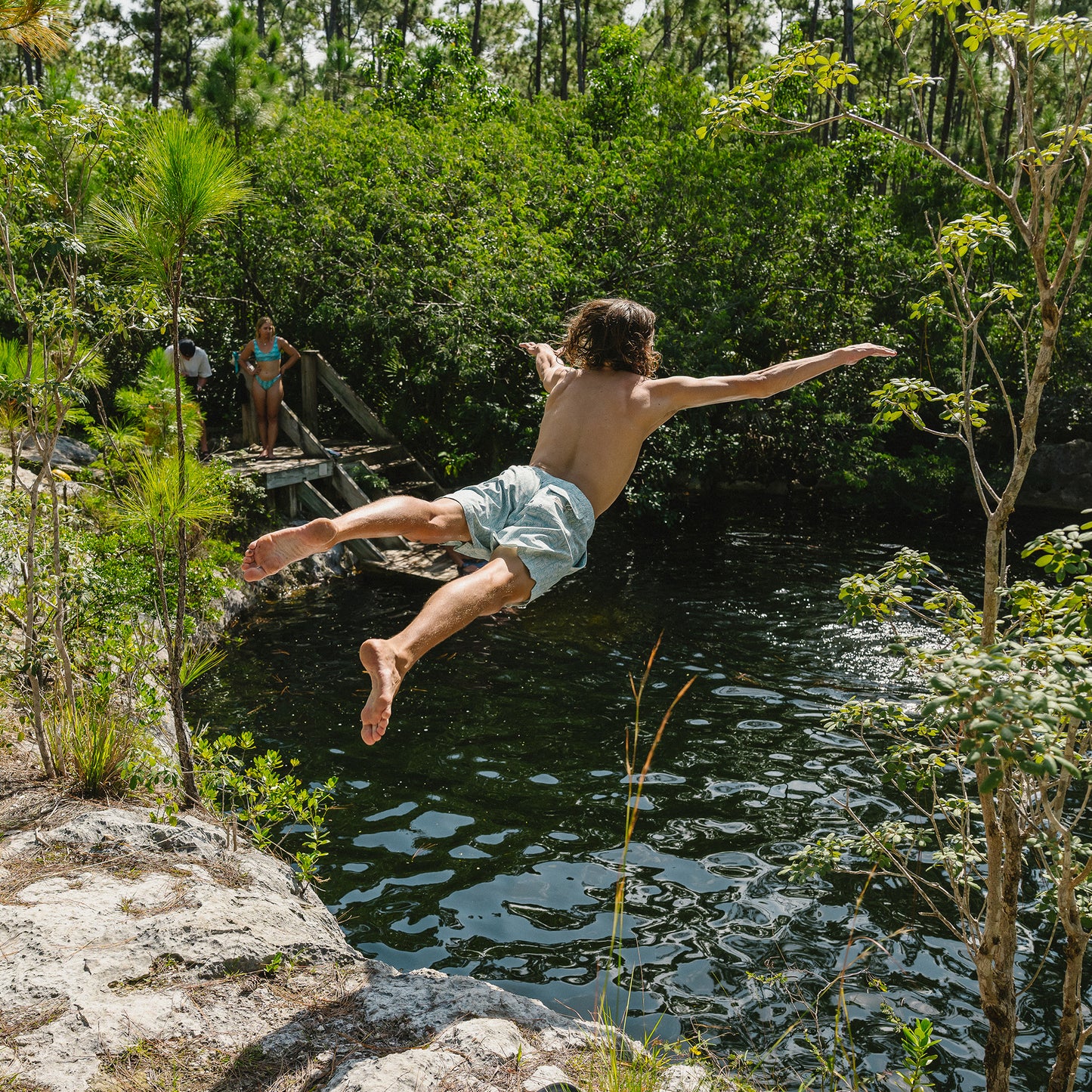 Deep Set Boardshorts - Tidal Tablets : Seafoam