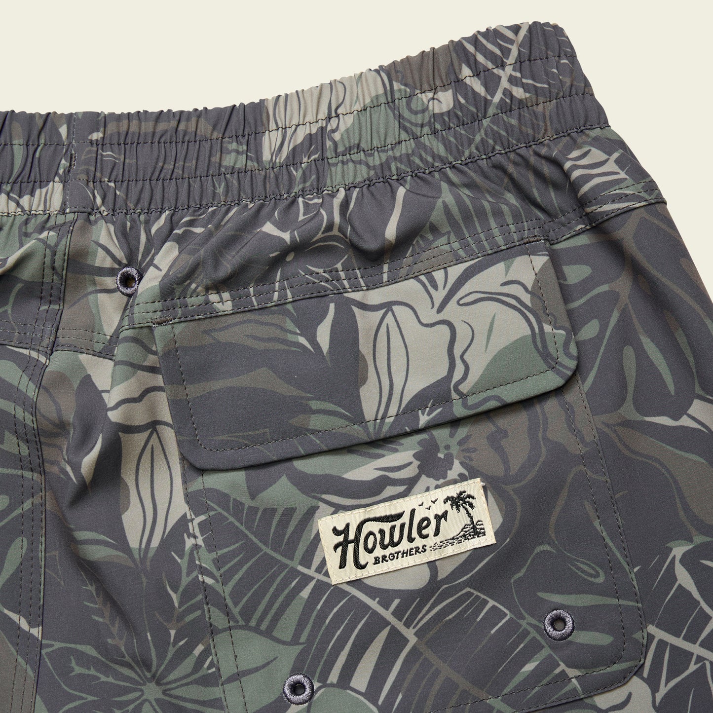 Deep Set Boardshorts - Tropic Noir : Antique Black
