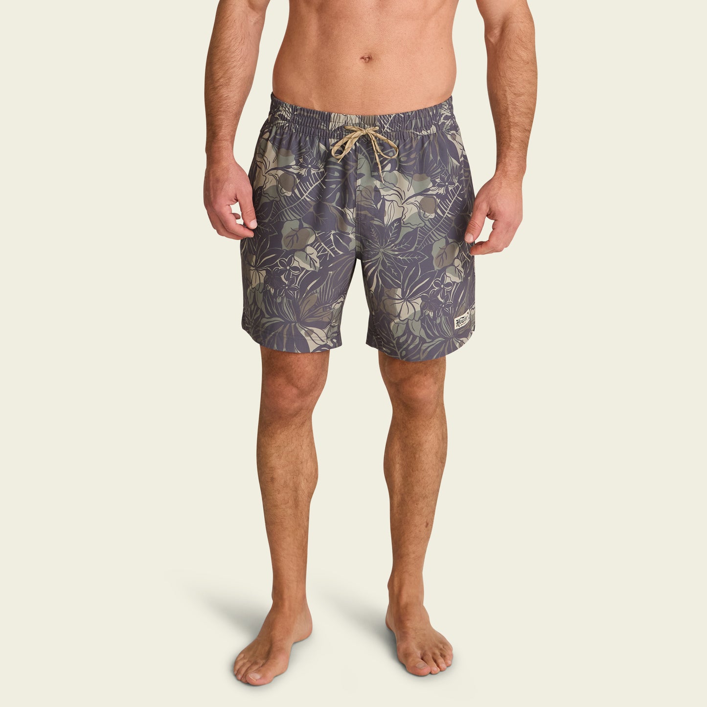 Deep Set Boardshorts - Tropic Noir : Antique Black
