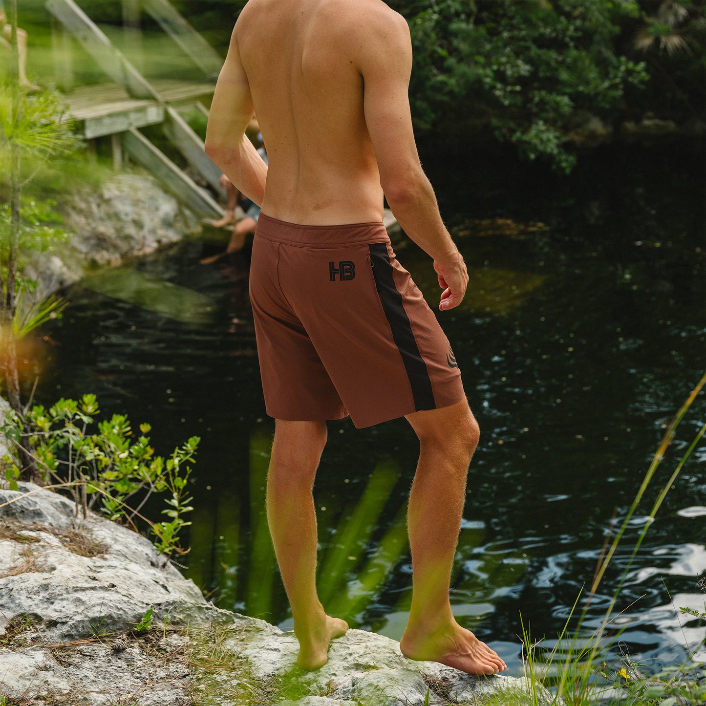 Del Este Boardshorts - Seagrass : Mink Brown