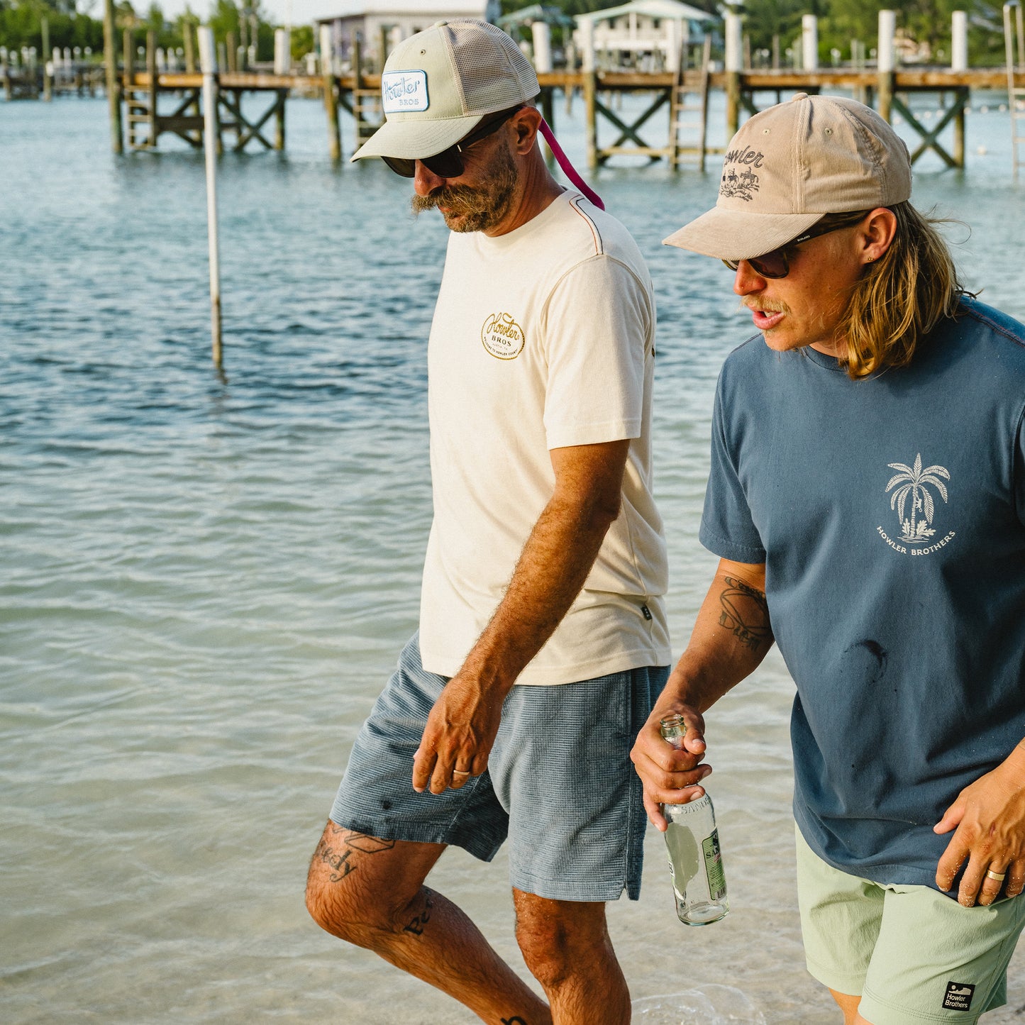 Pressure Drop Cord Shorts - Grid : Blue Mirage